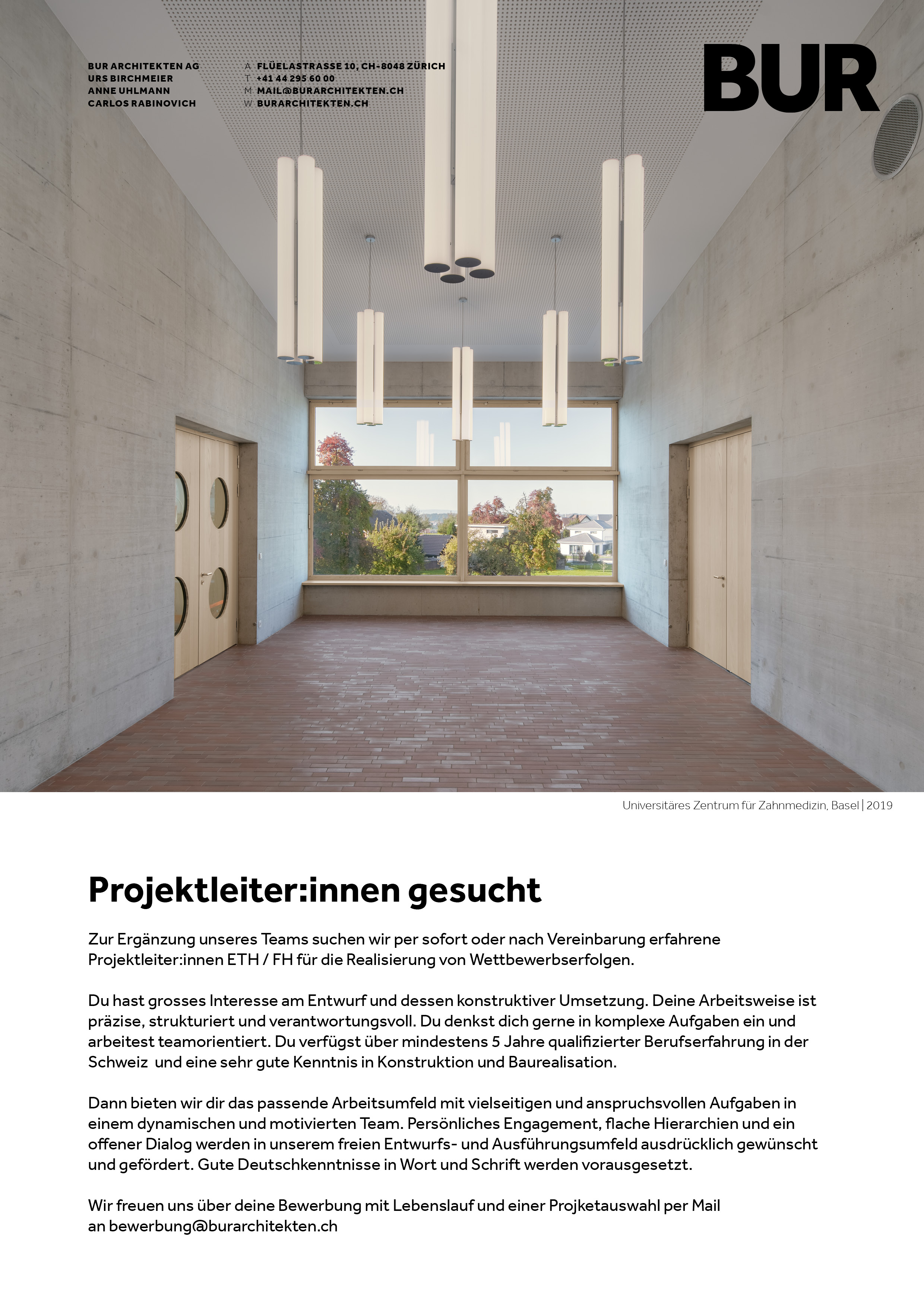 Praktium/Job Inserat