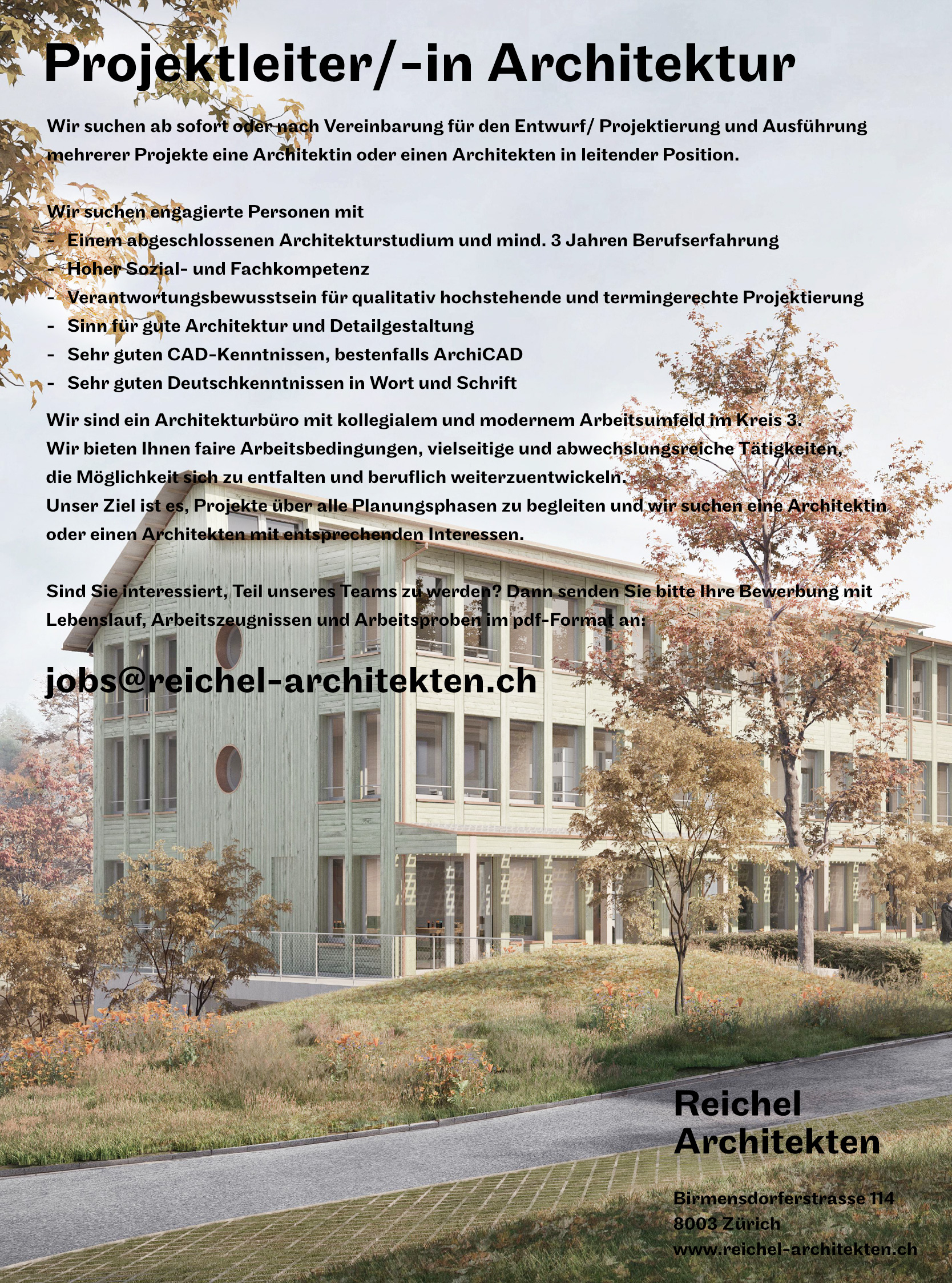 Praktium/Job Inserat