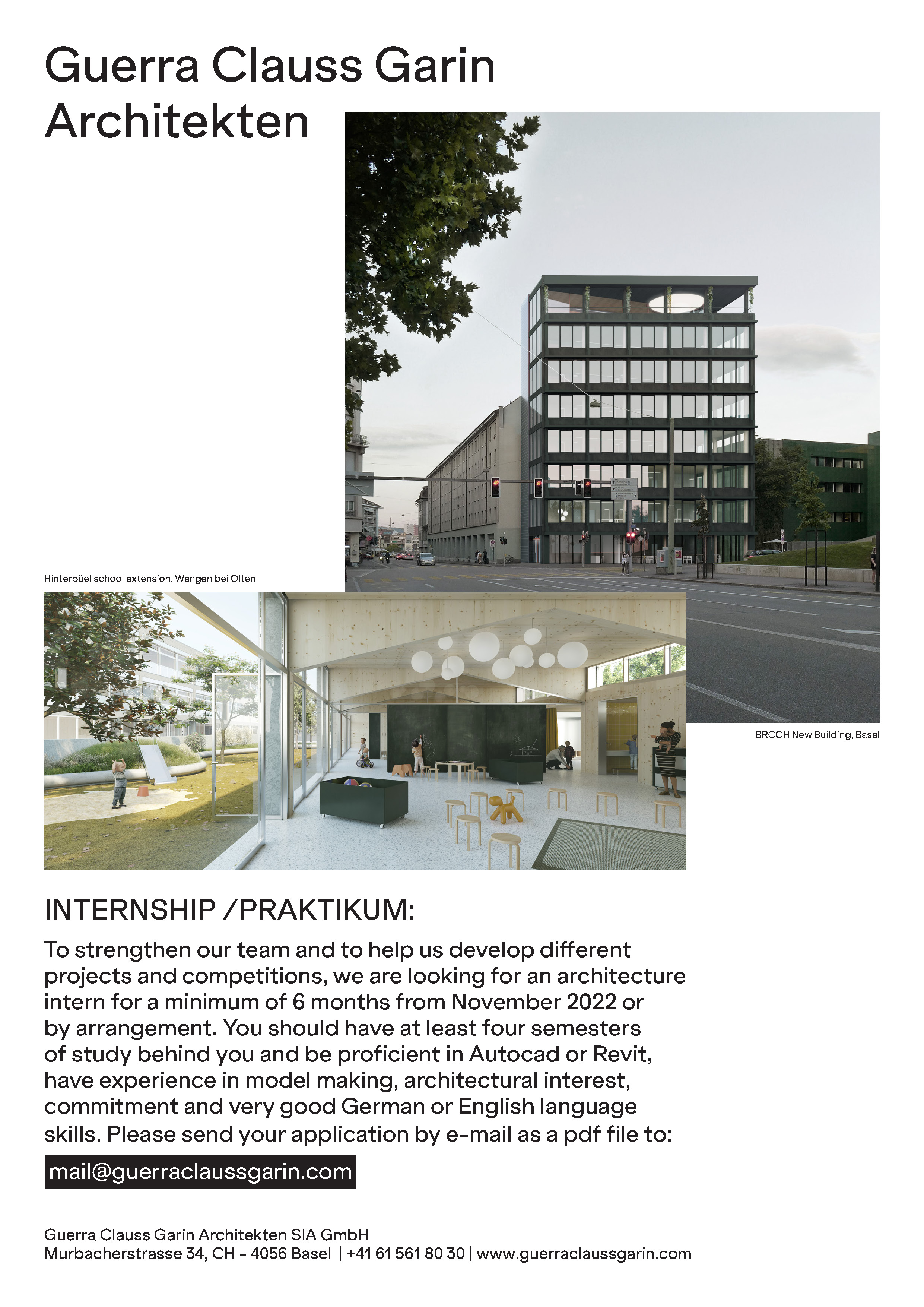 Praktium/Job Inserat