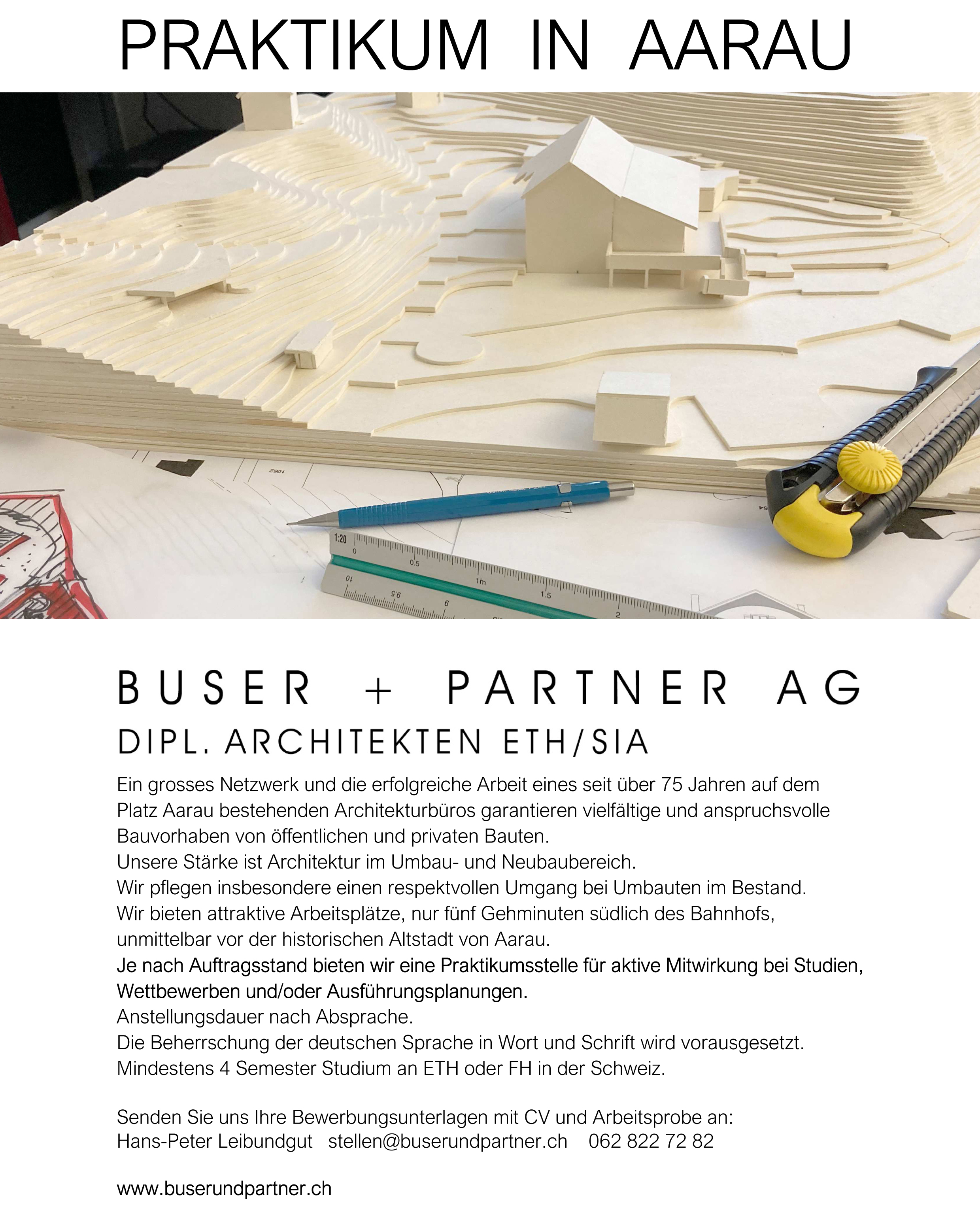 Praktium/Job Inserat