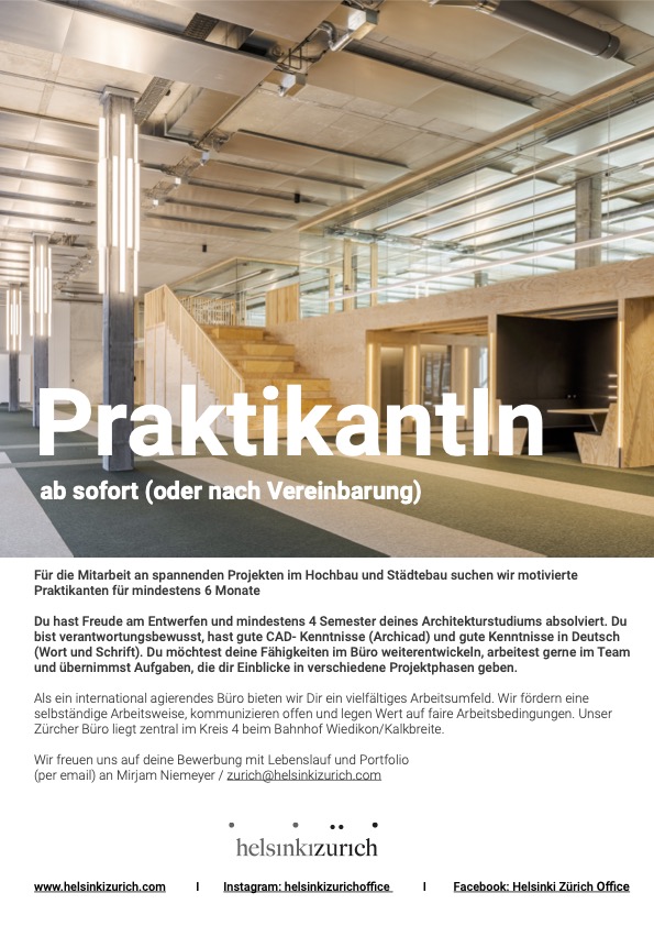 Praktium/Job Inserat