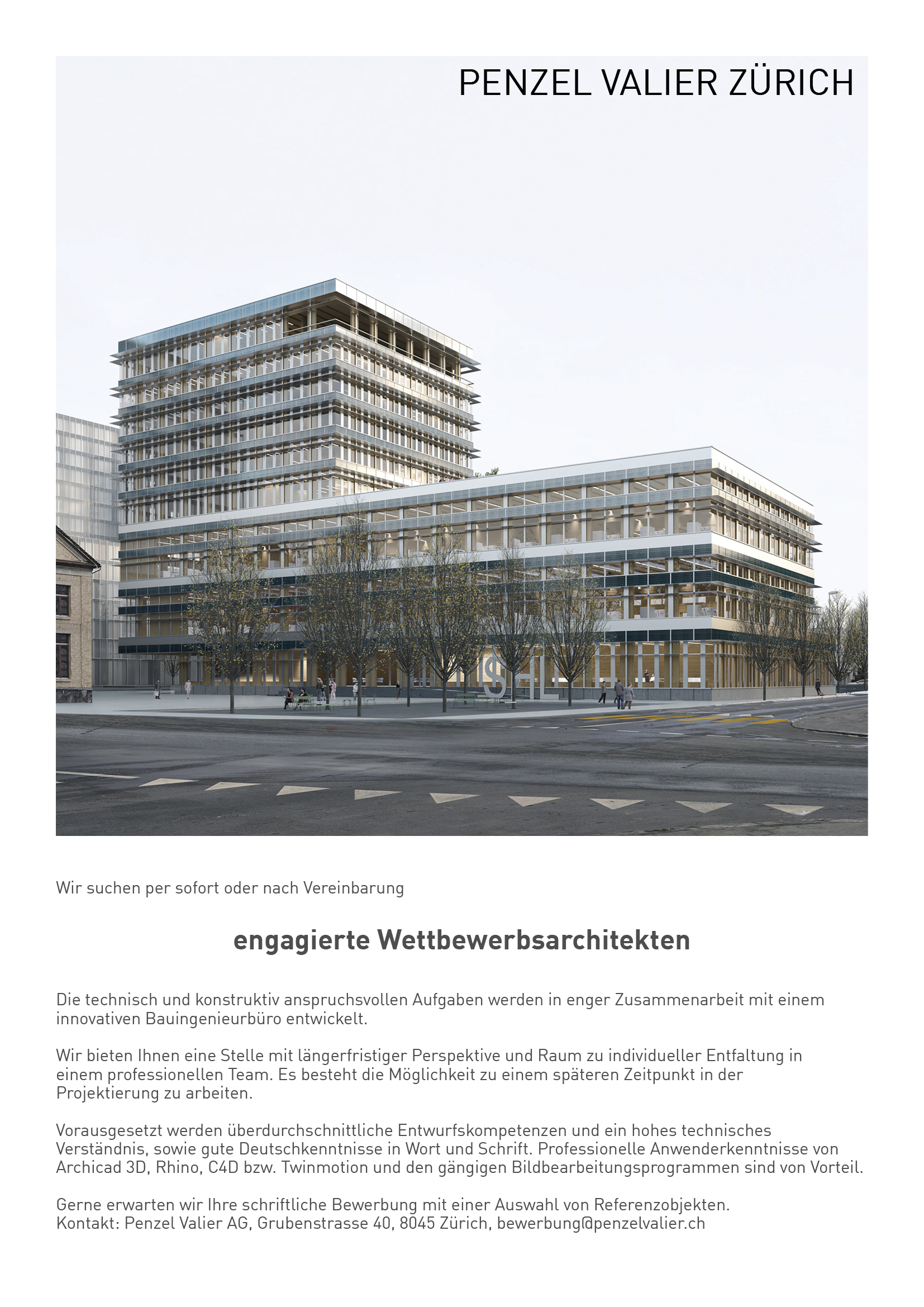 Praktium/Job Inserat