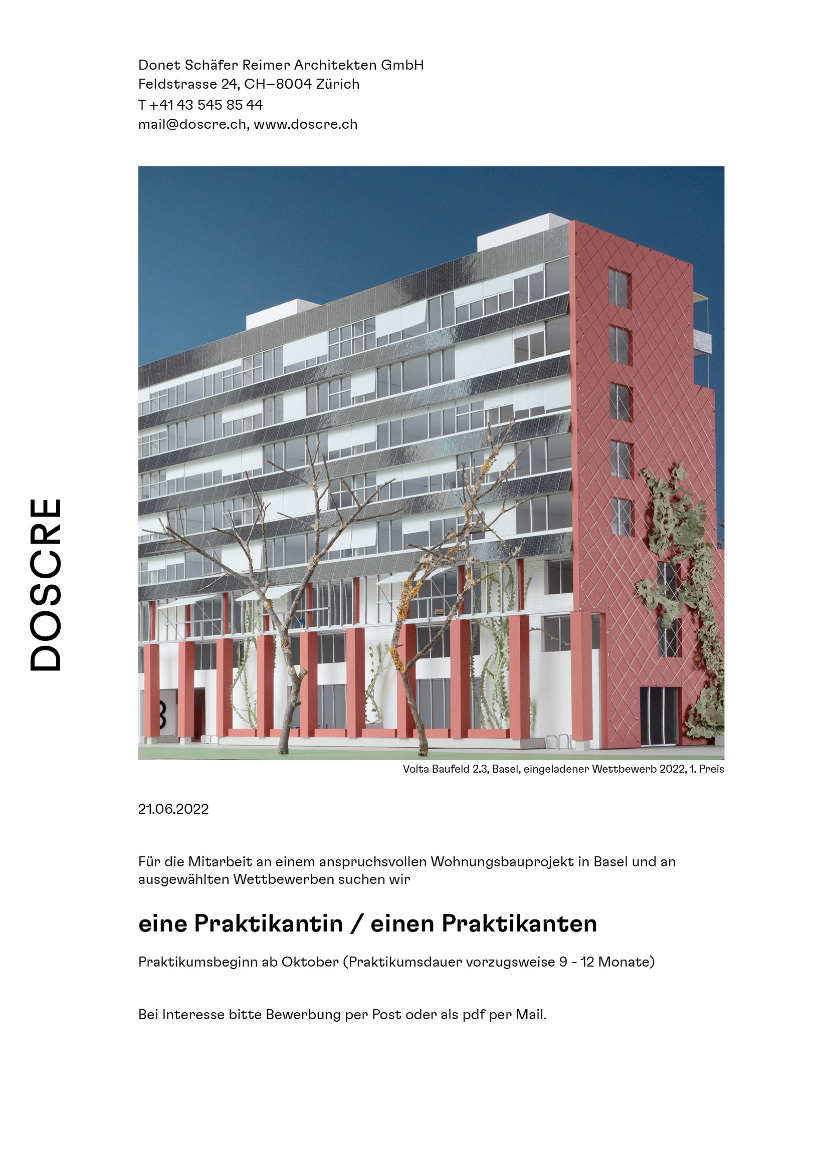 Praktium/Job Inserat