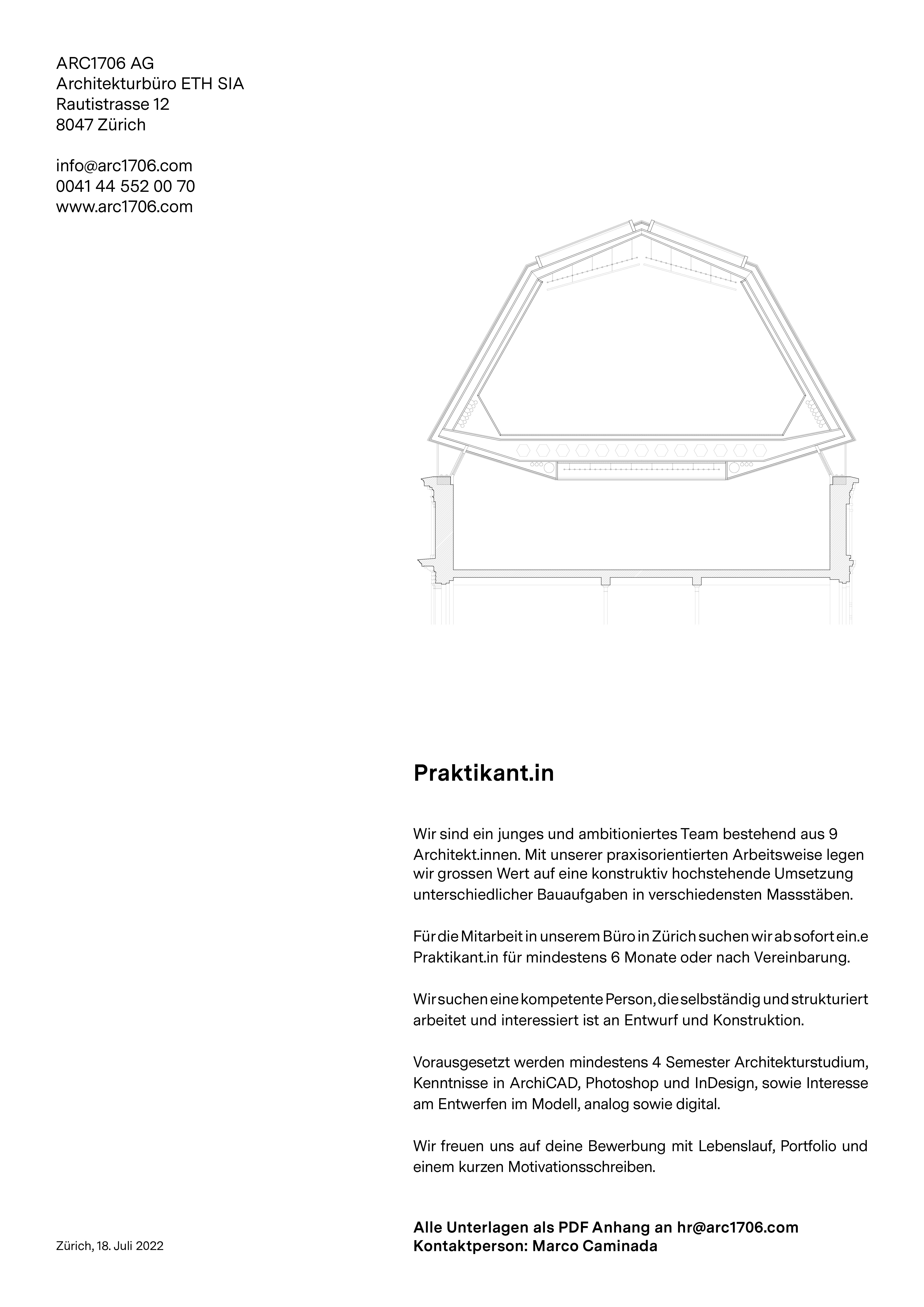 Praktium/Job Inserat