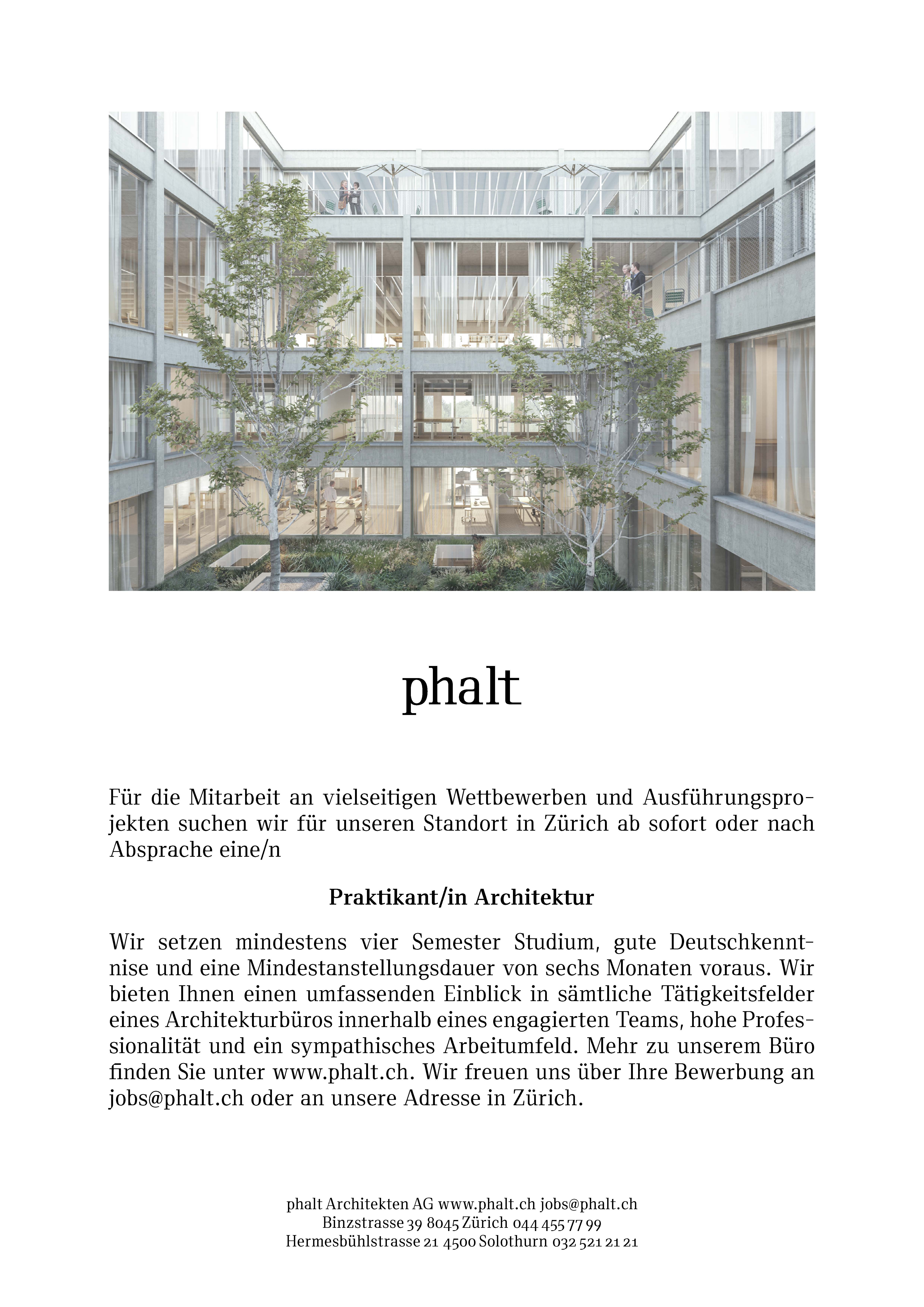 Praktium/Job Inserat
