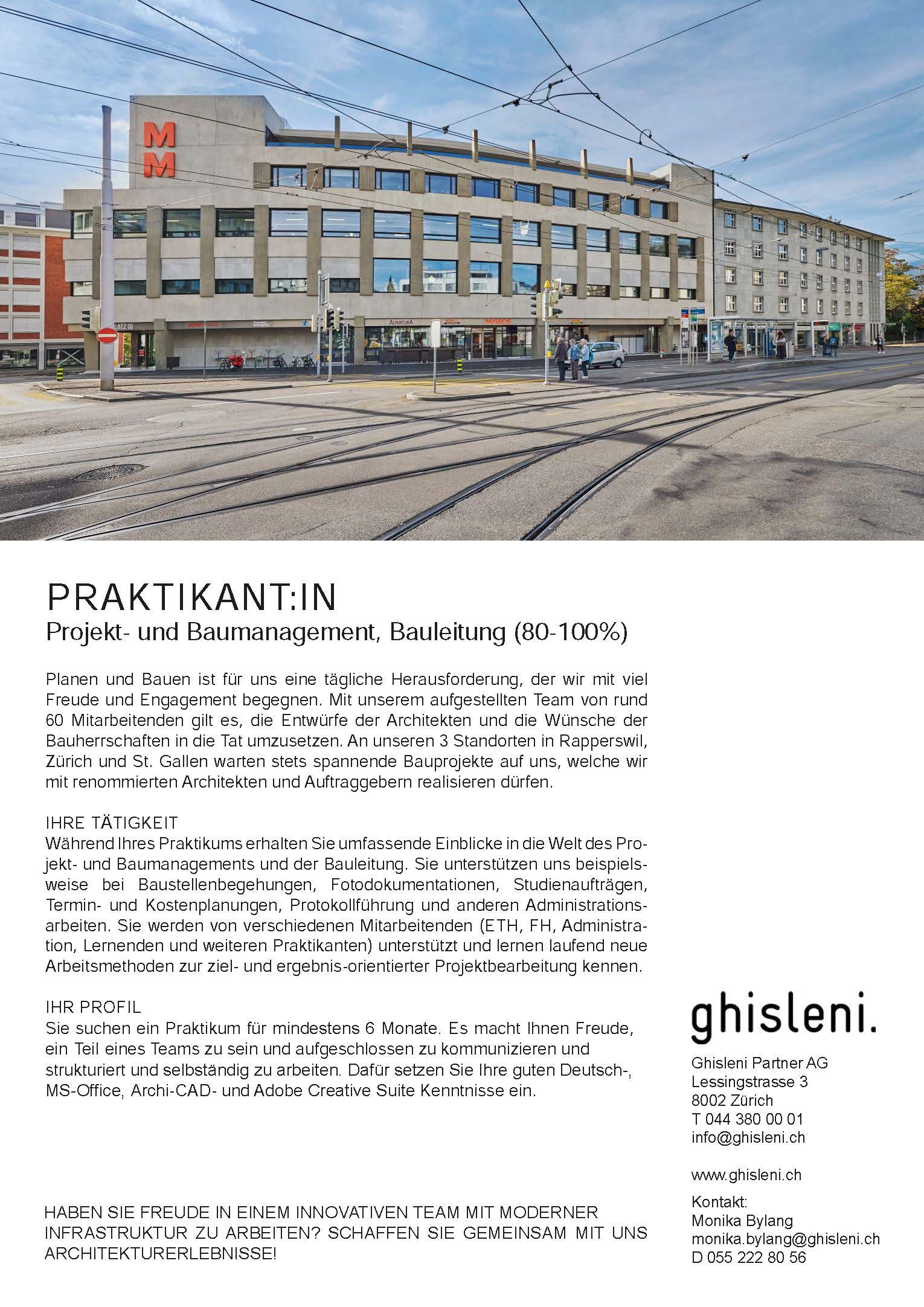 Praktium/Job Inserat