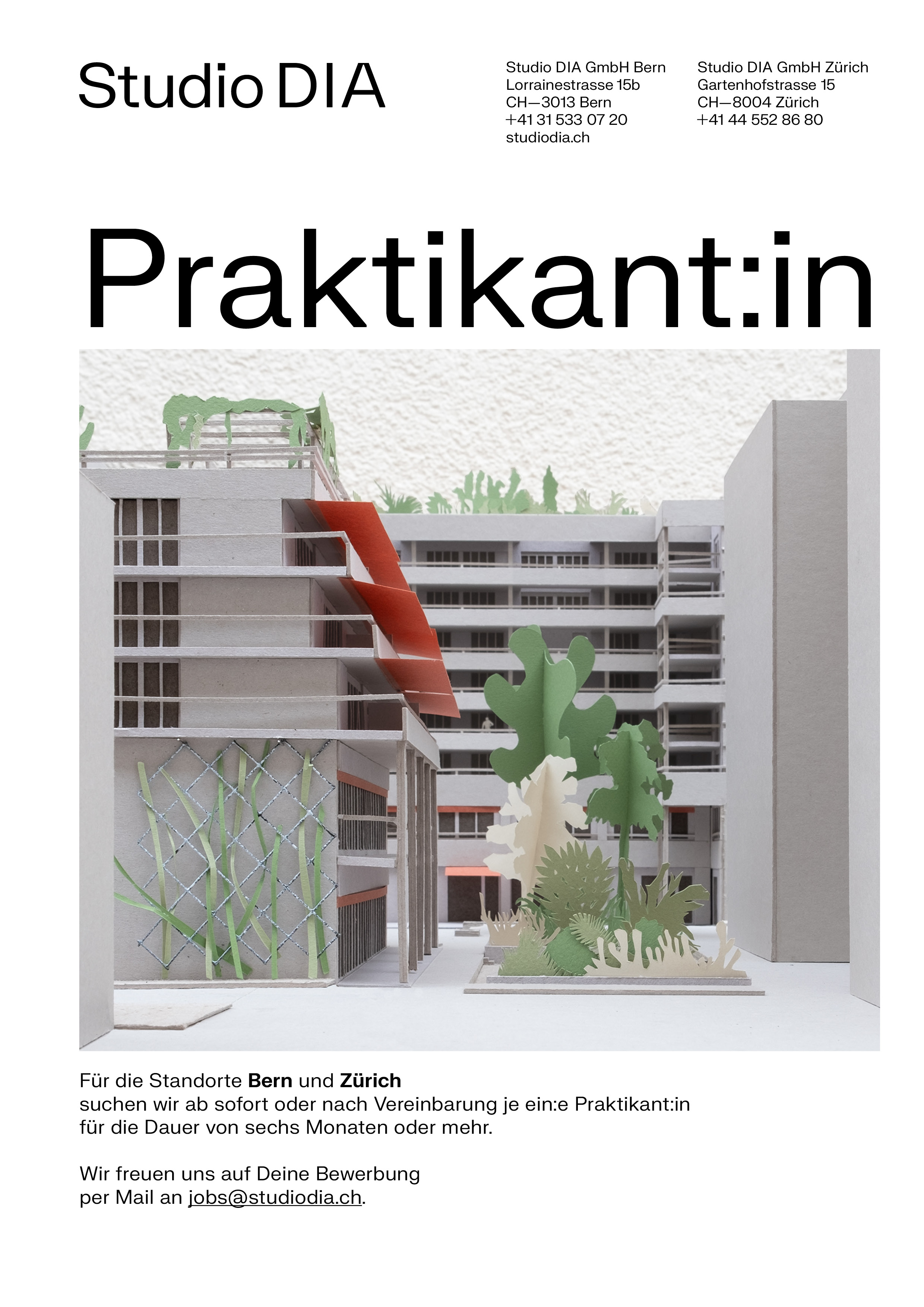 Praktium/Job Inserat