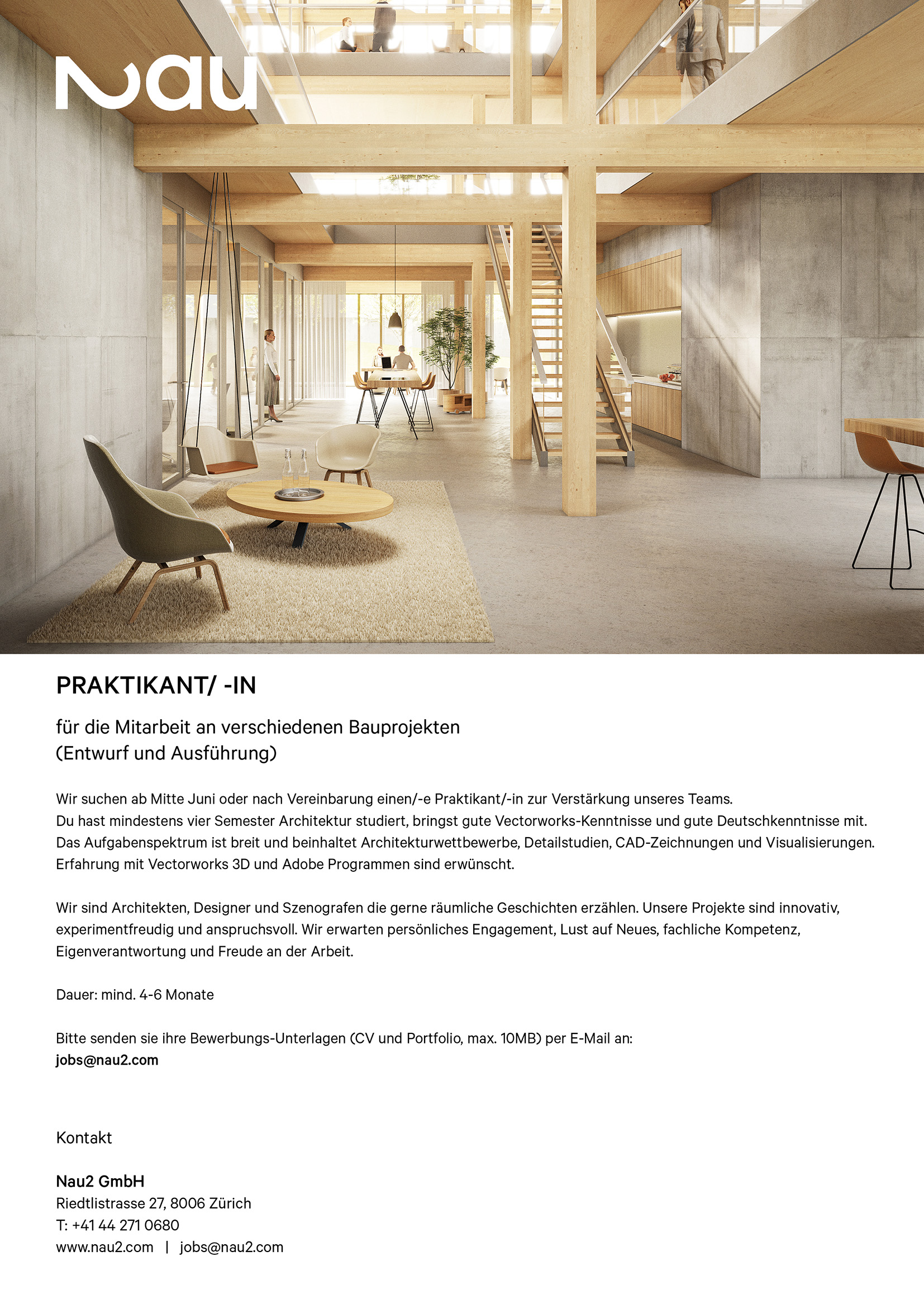 Praktium/Job Inserat