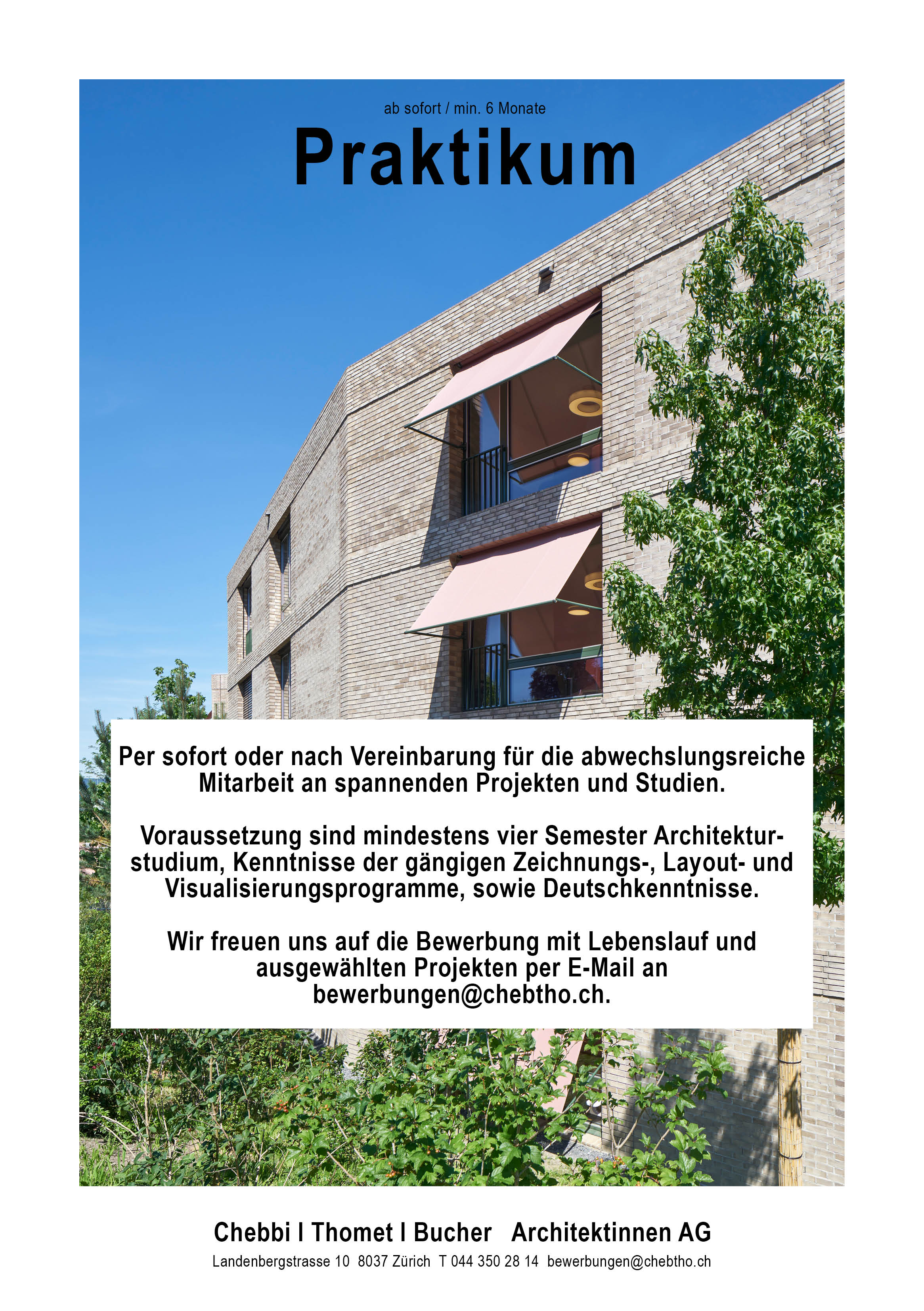 Praktium/Job Inserat