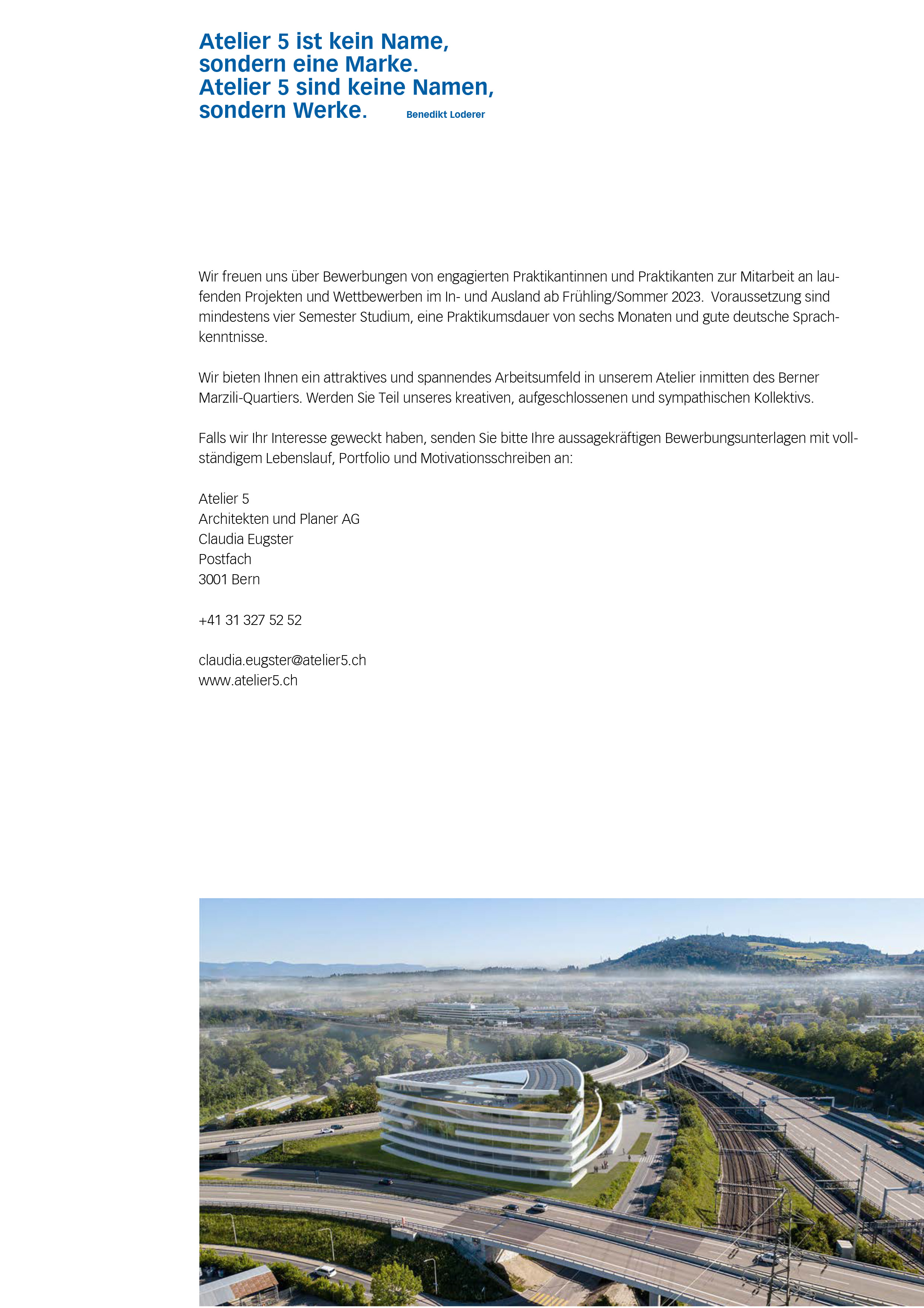 Praktium/Job Inserat