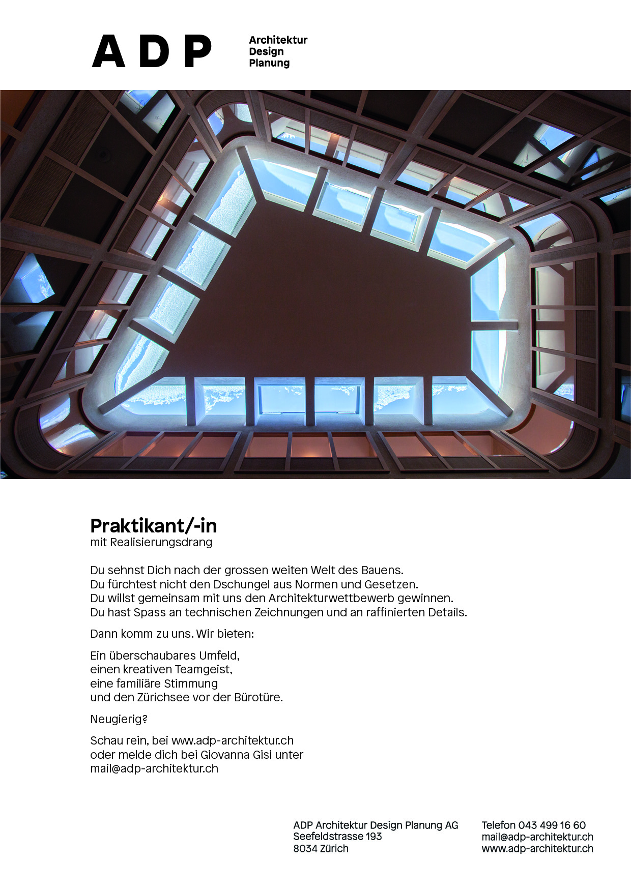 Praktium/Job Inserat