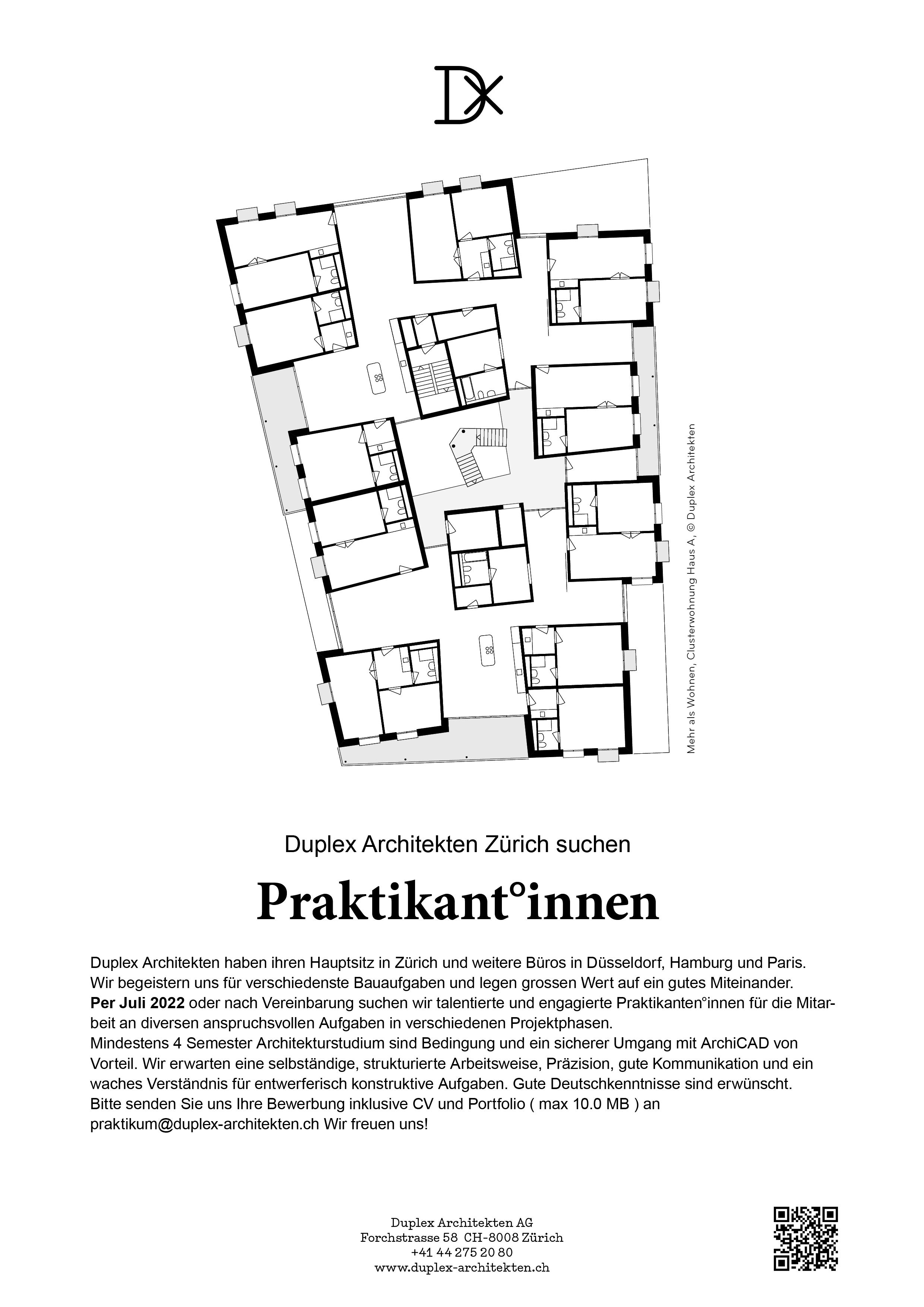 Praktium/Job Inserat