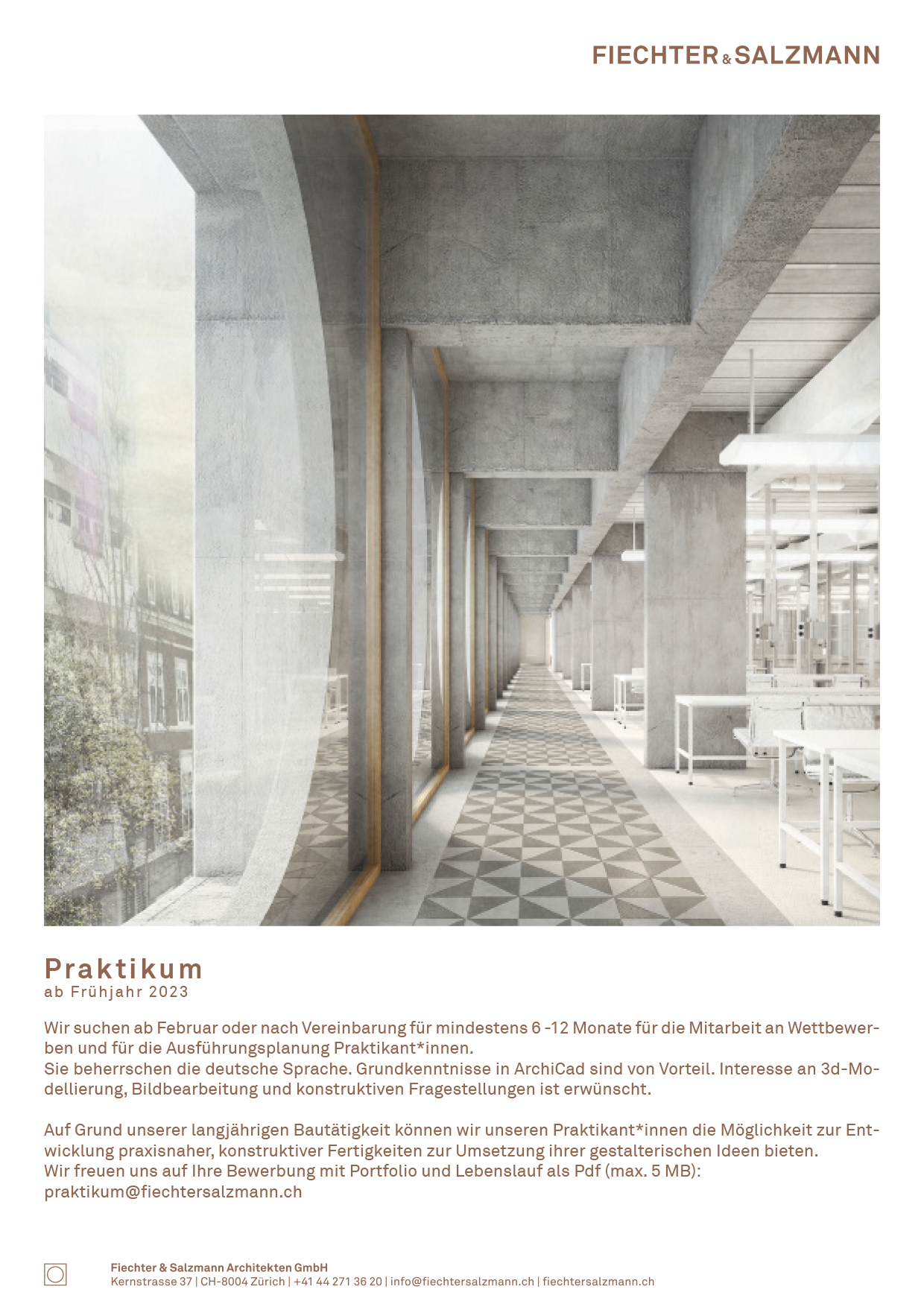 Praktium/Job Inserat