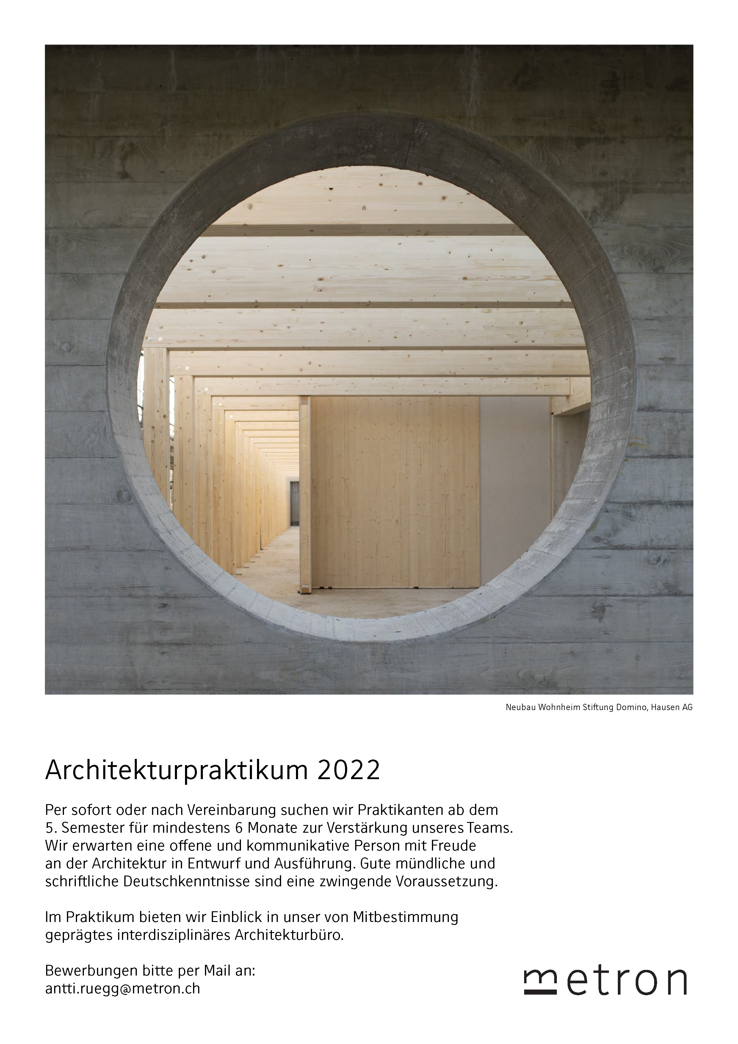 Praktium/Job Inserat