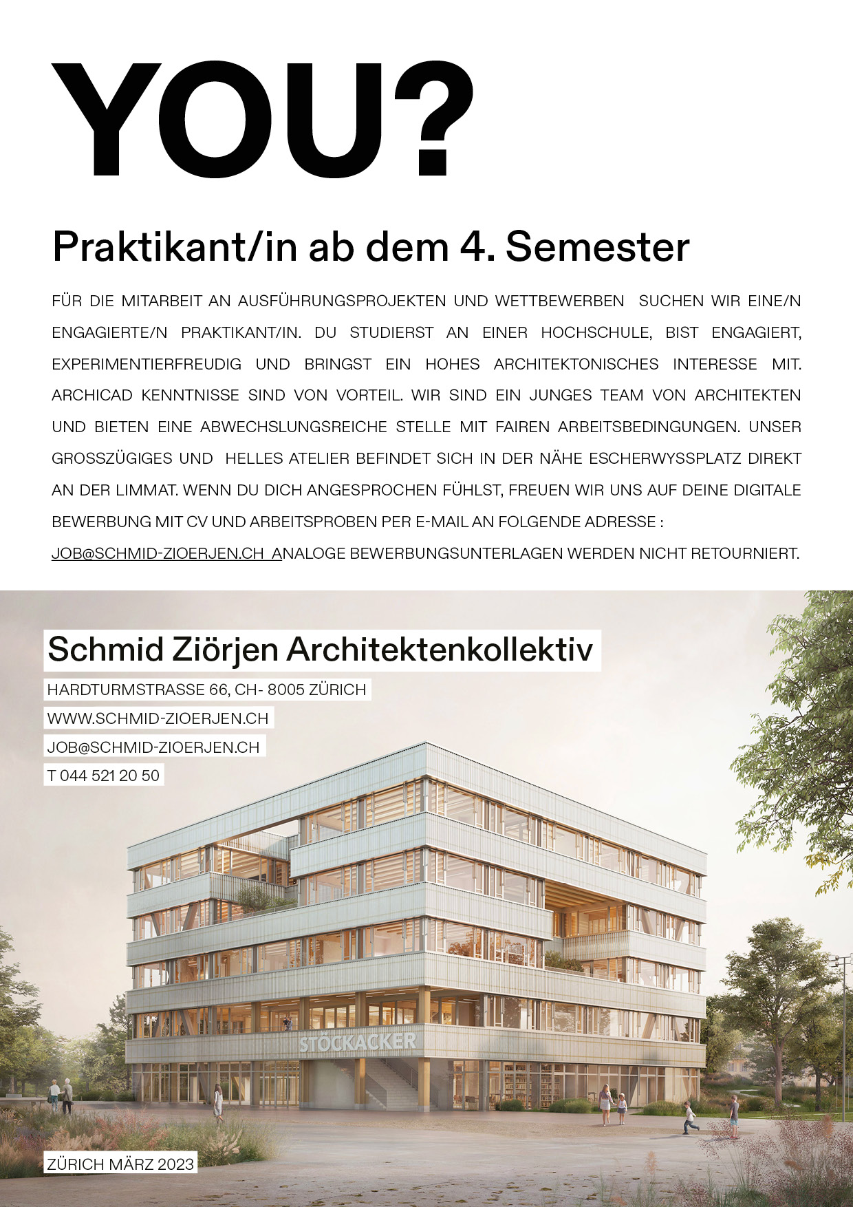 Praktium/Job Inserat