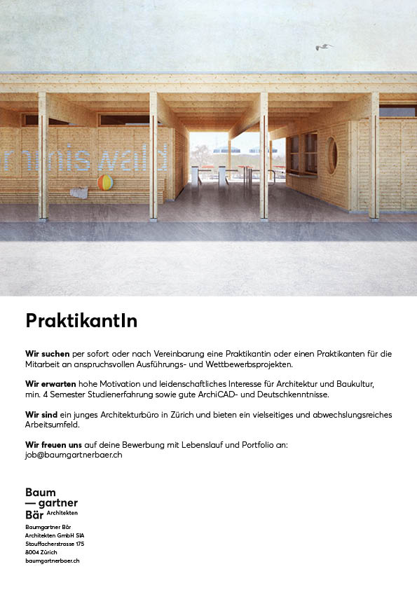 Praktium/Job Inserat