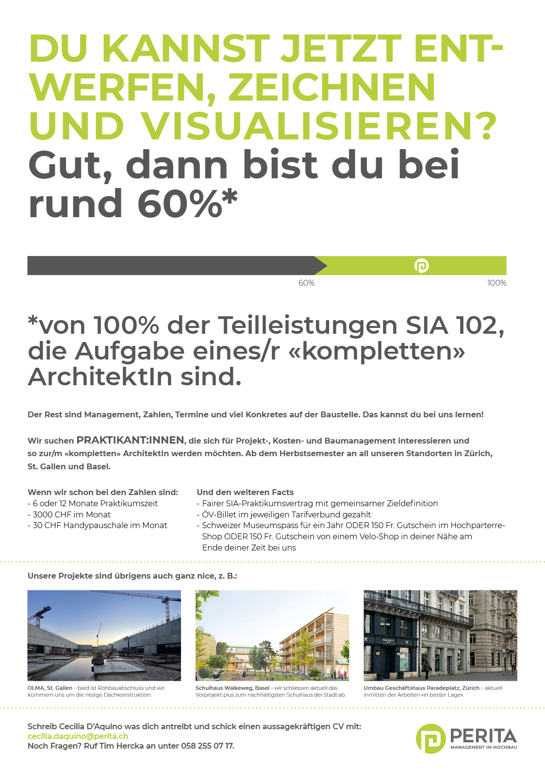 Praktium/Job Inserat
