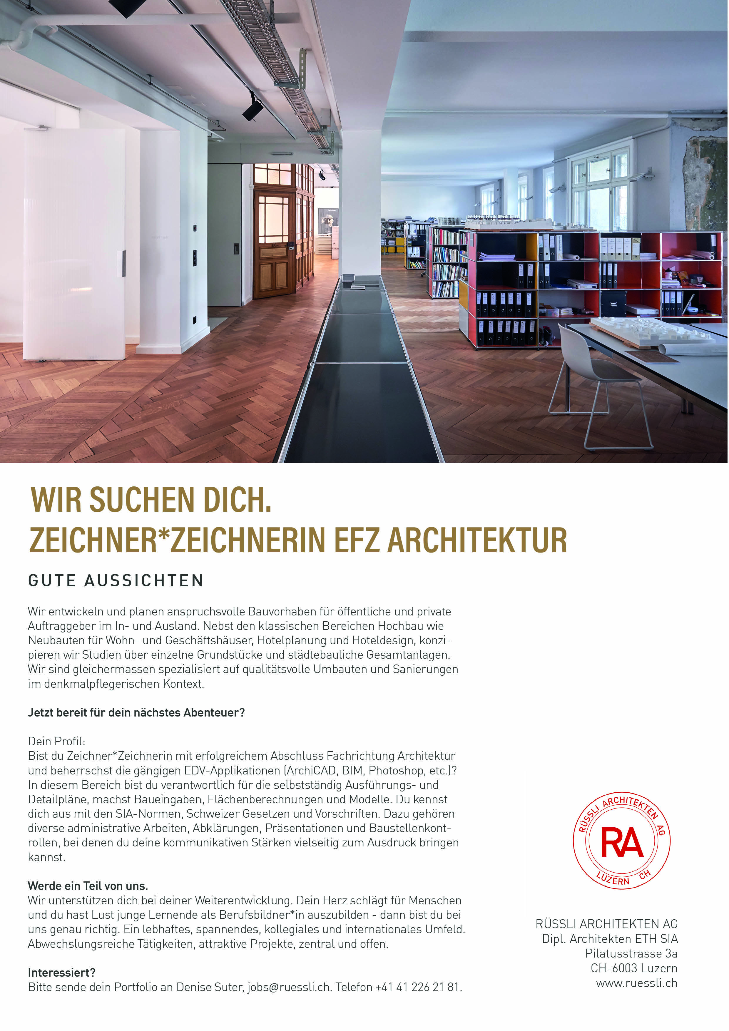 Praktium/Job Inserat