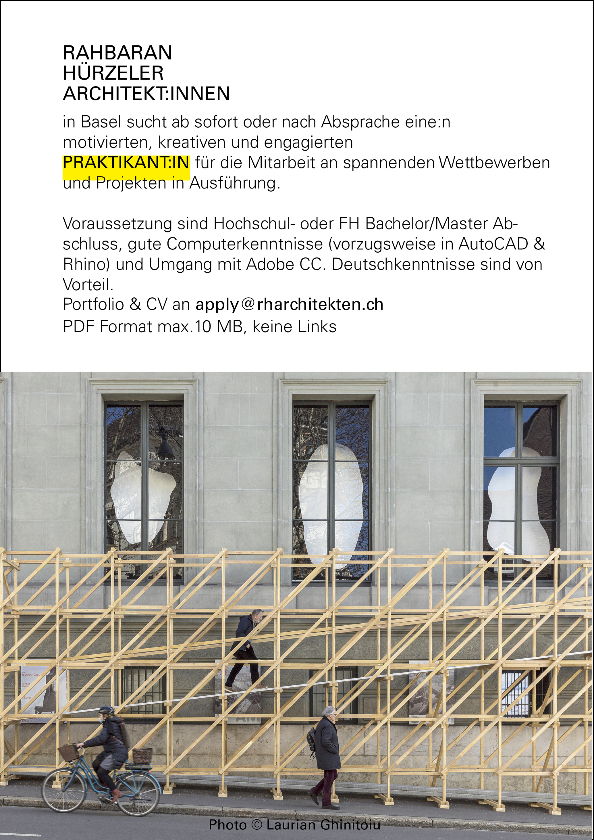 Praktium/Job Inserat