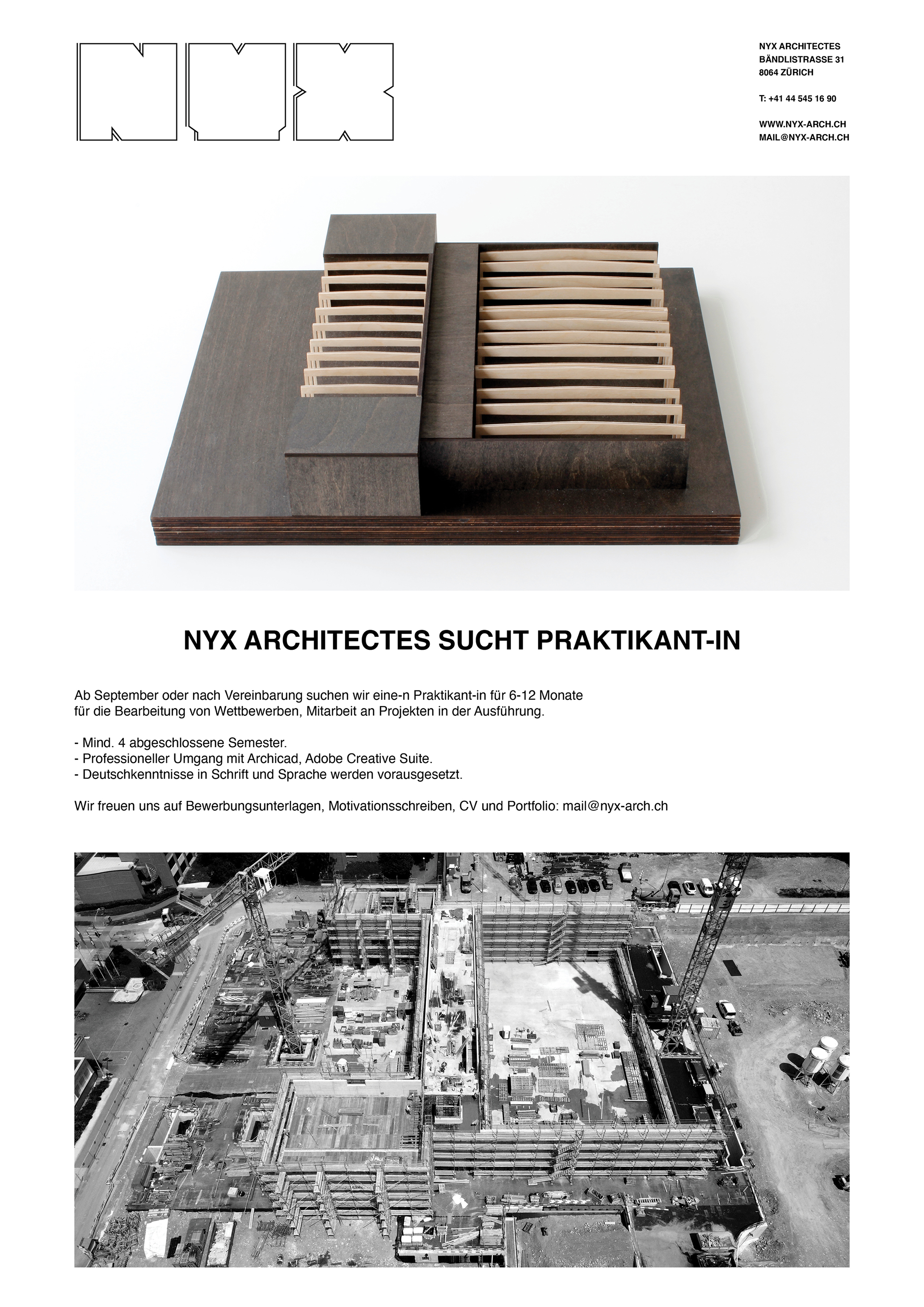 Praktium/Job Inserat