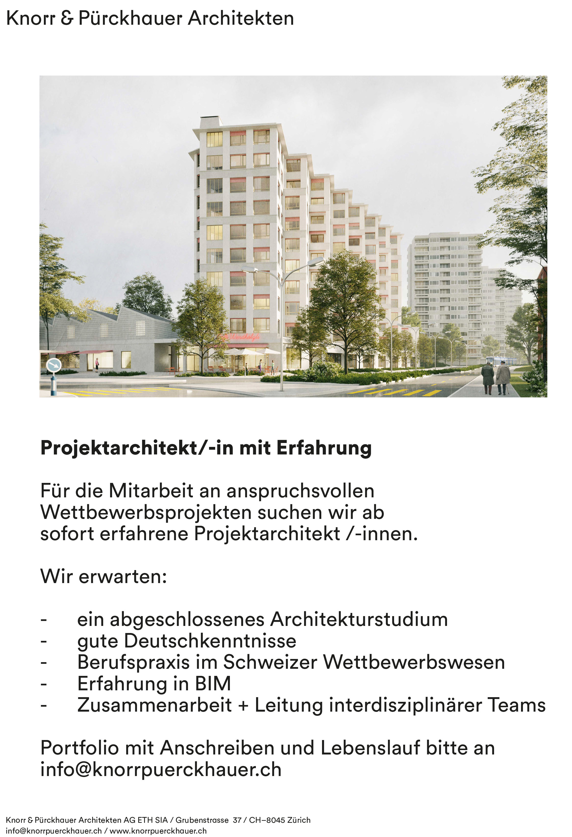 Praktium/Job Inserat