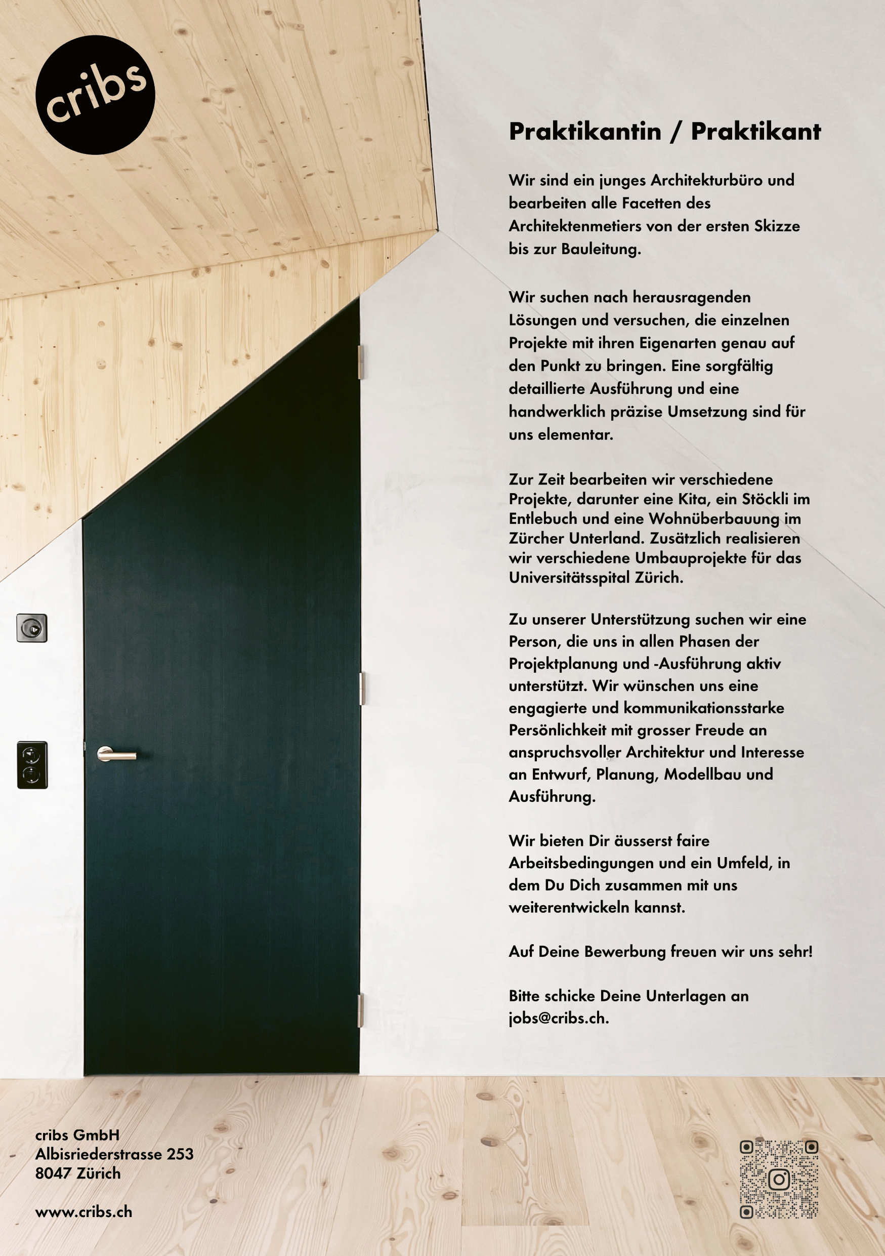 Praktium/Job Inserat