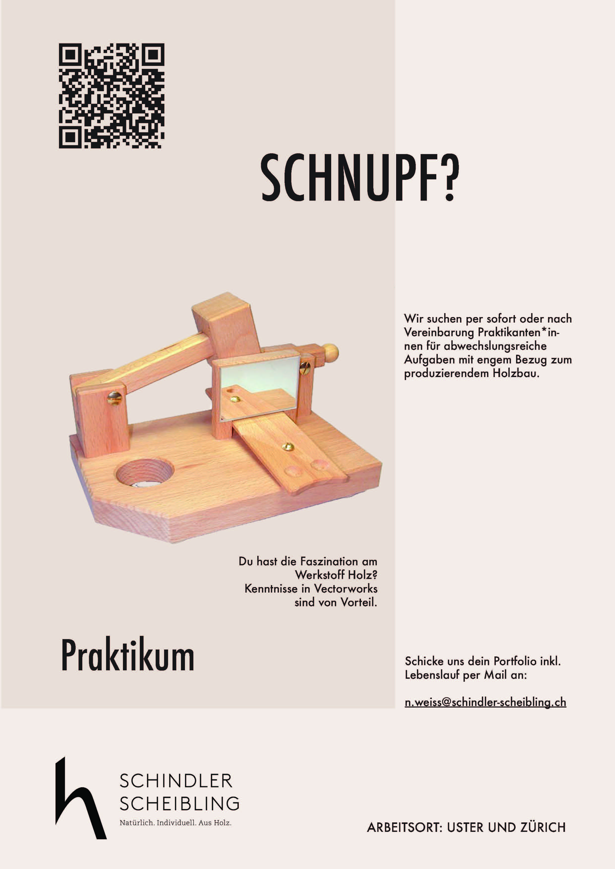 Praktium/Job Inserat