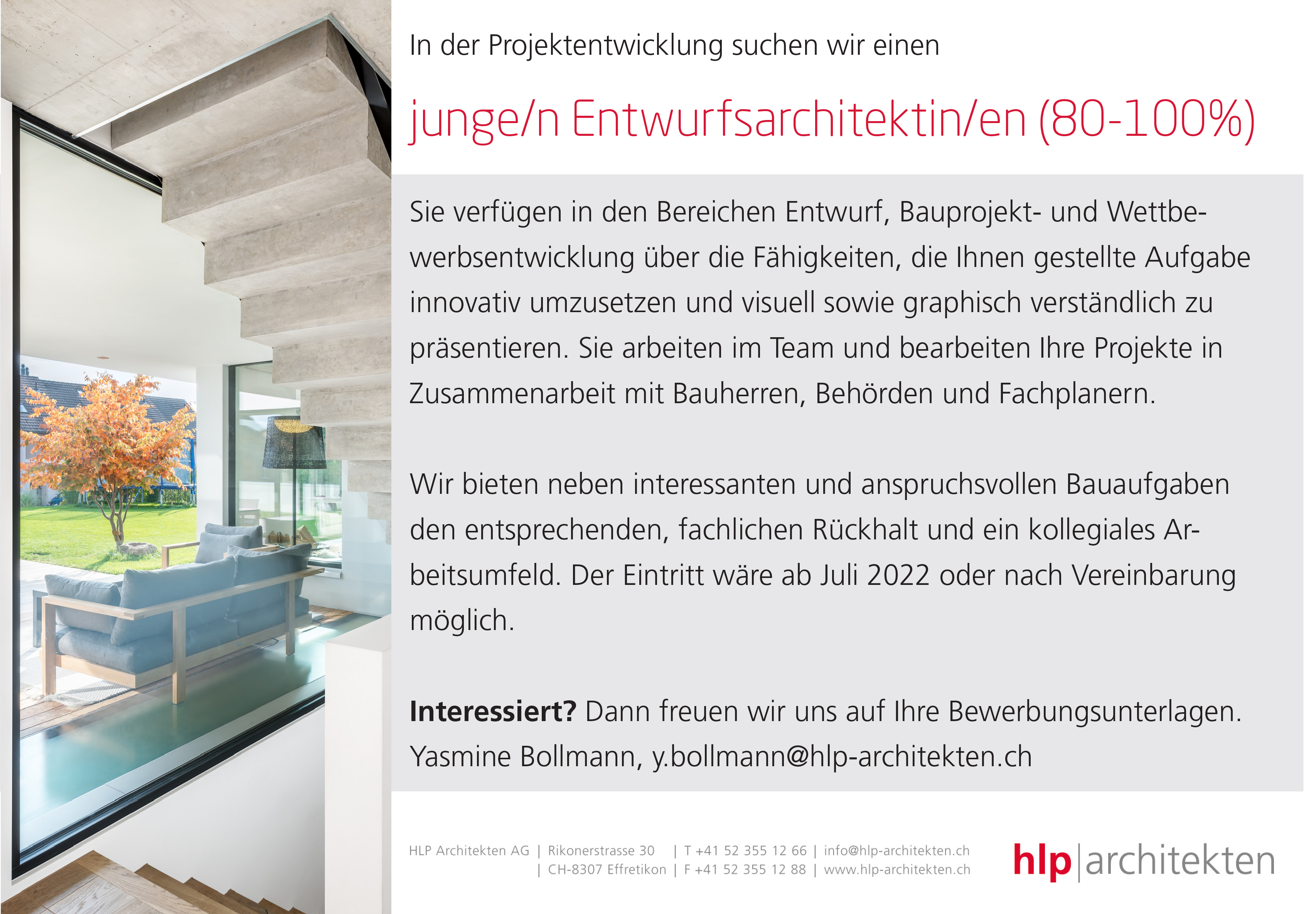 Praktium/Job Inserat