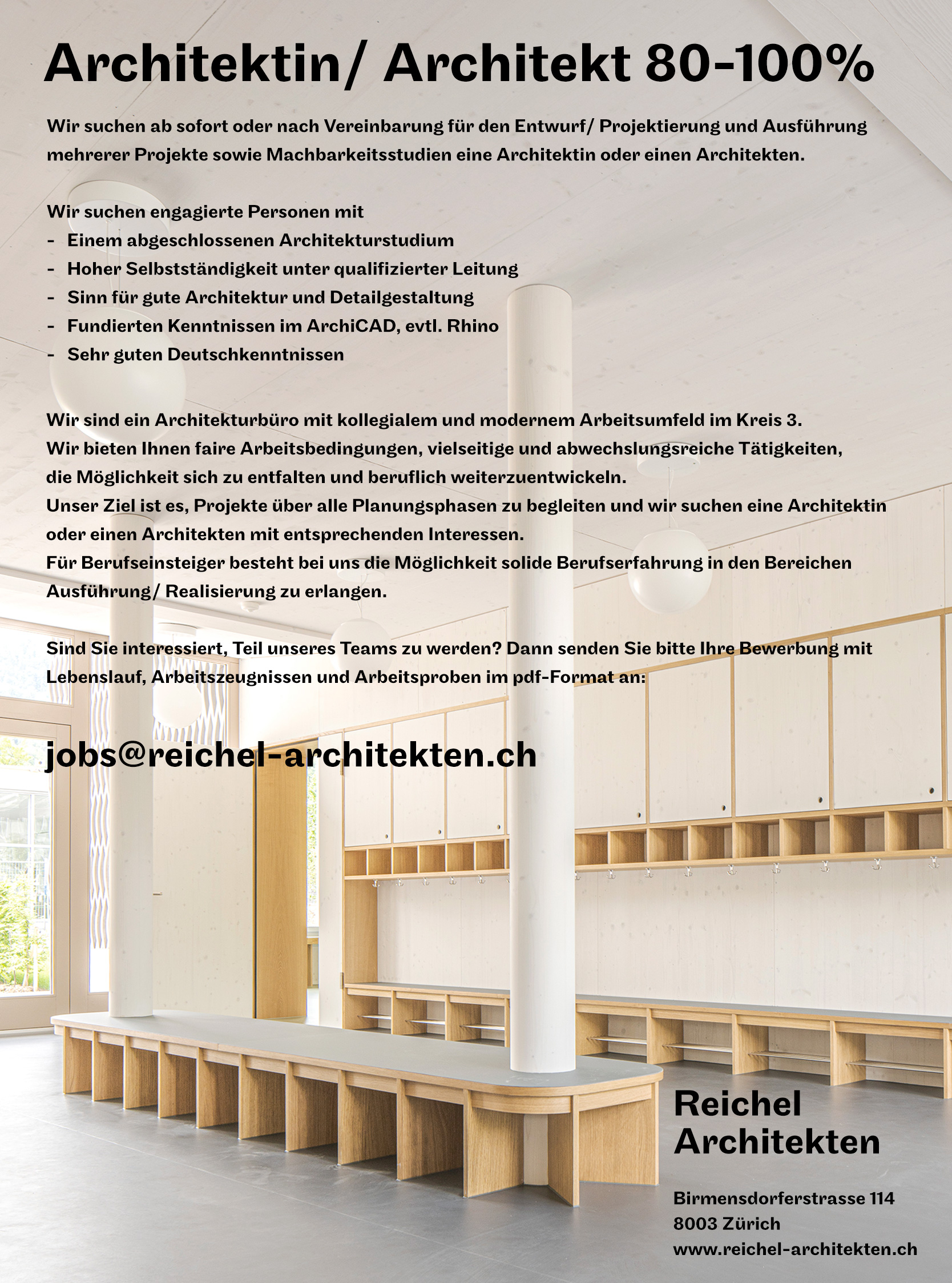 Praktium/Job Inserat