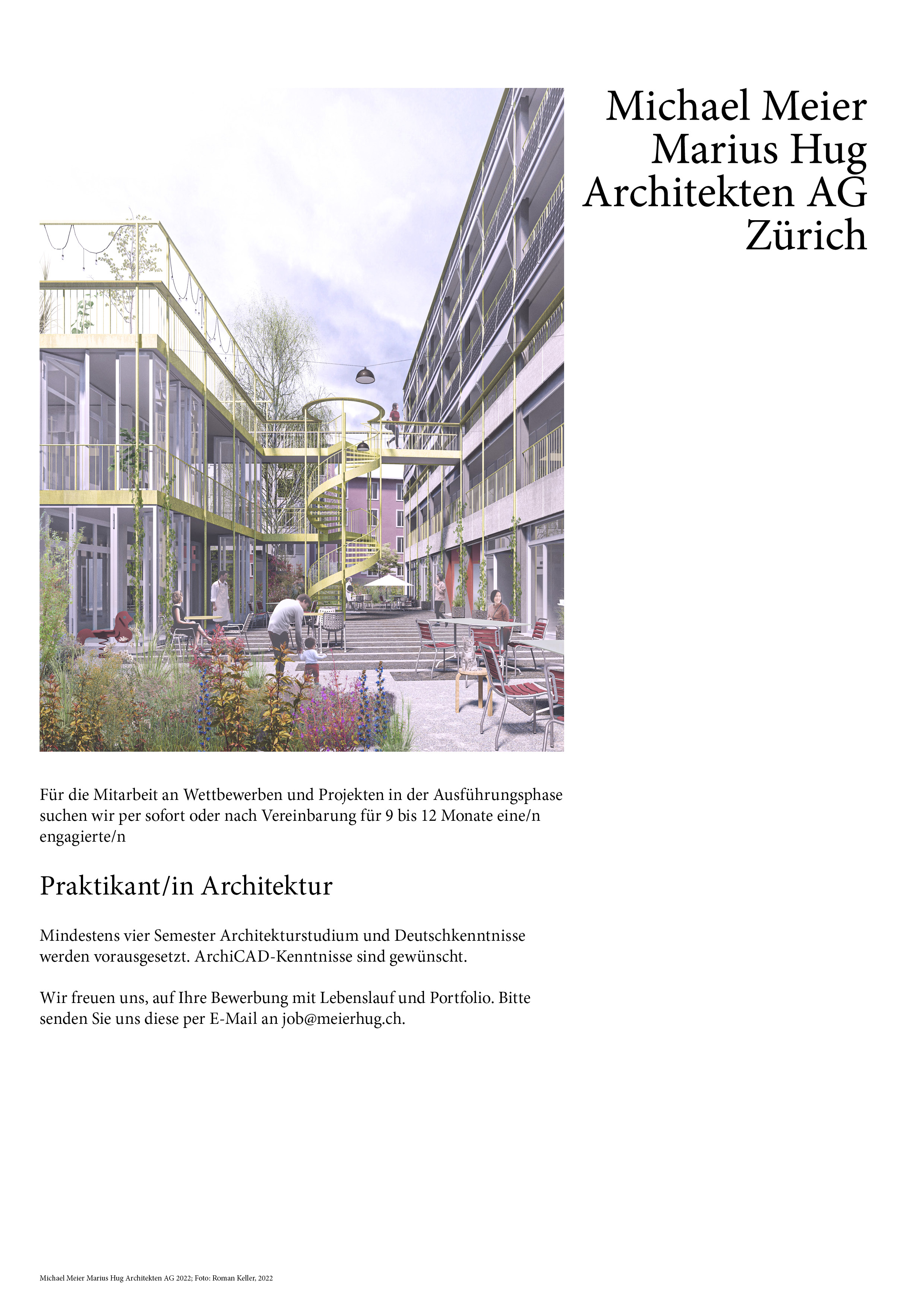 Praktium/Job Inserat
