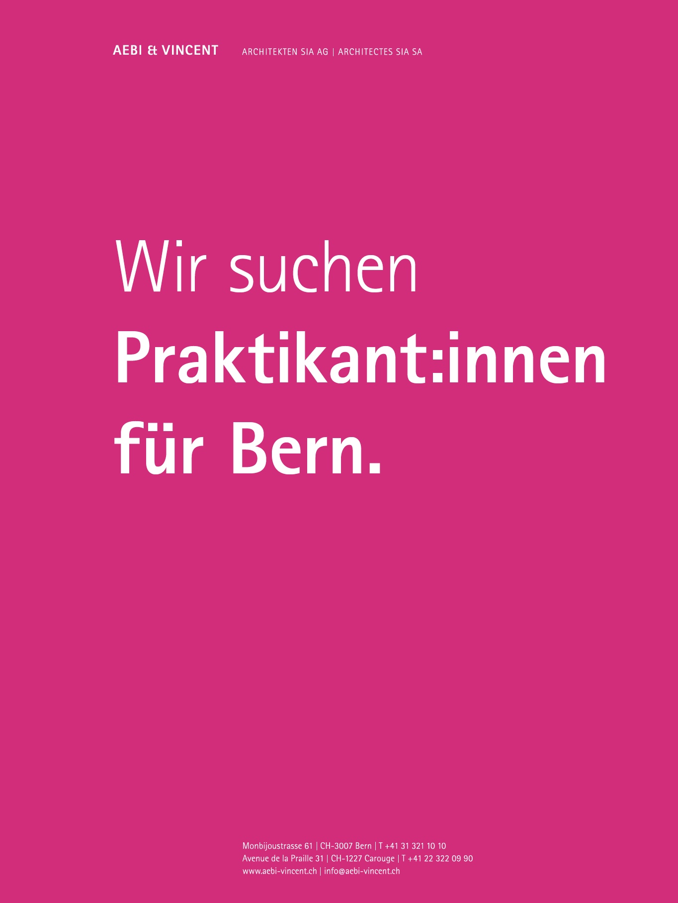 Praktium/Job Inserat