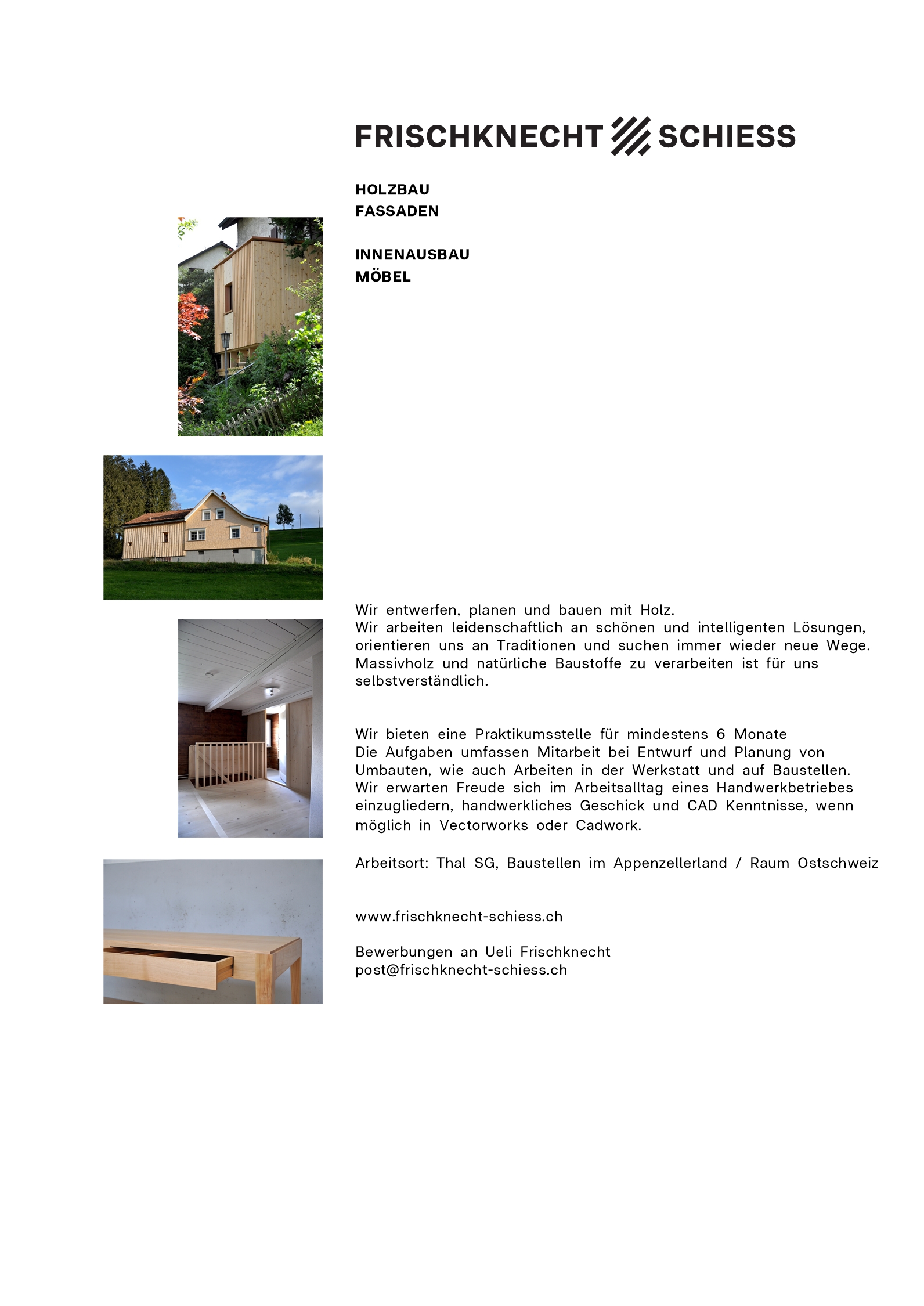 Praktium/Job Inserat