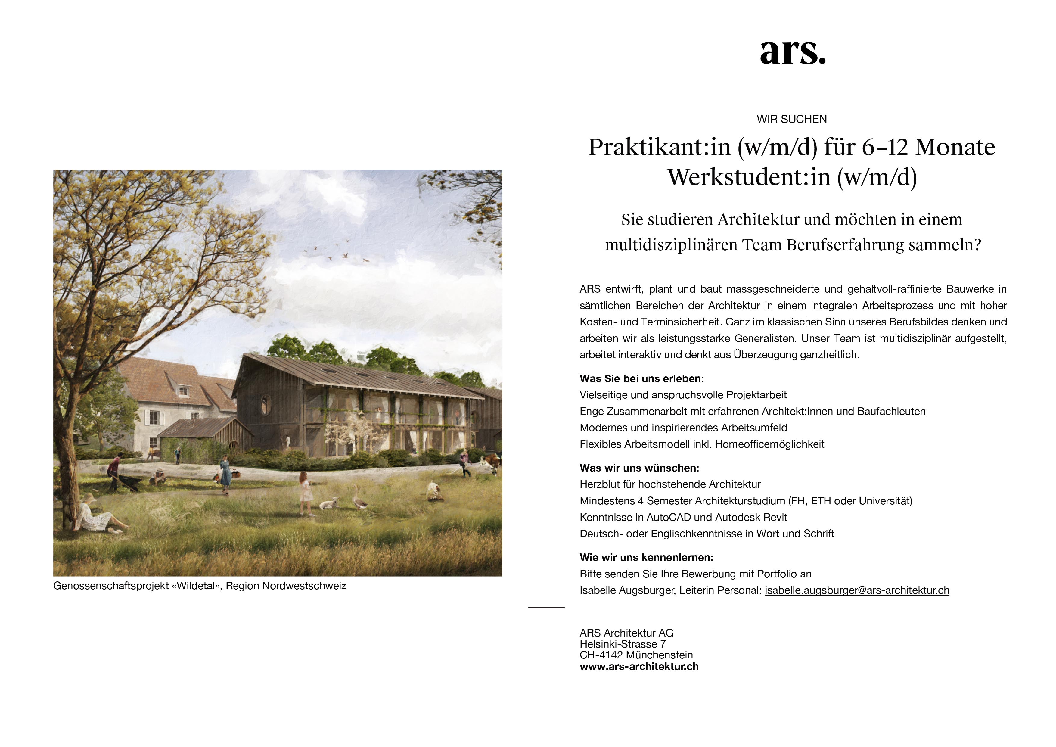 Praktium/Job Inserat