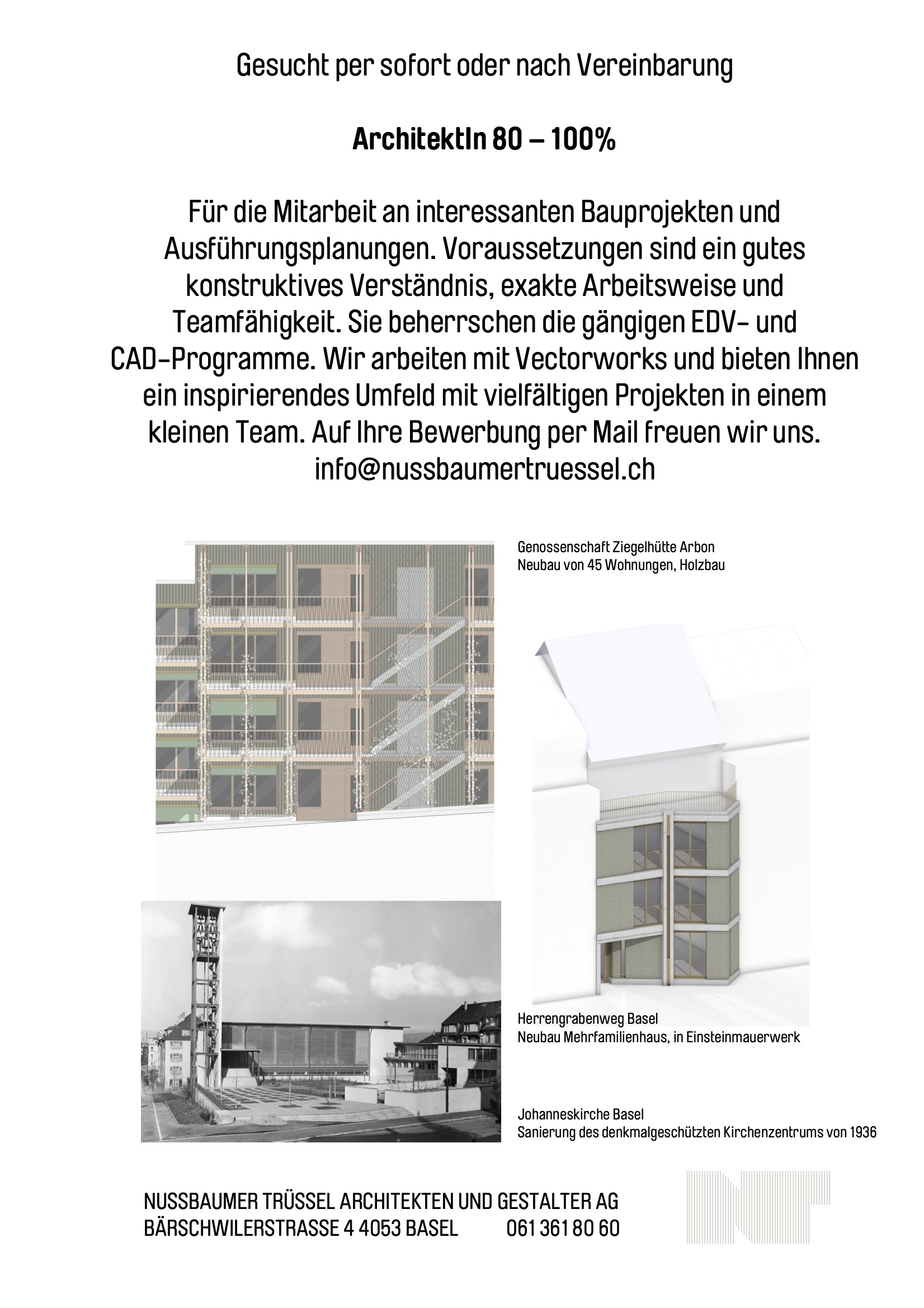 Praktium/Job Inserat