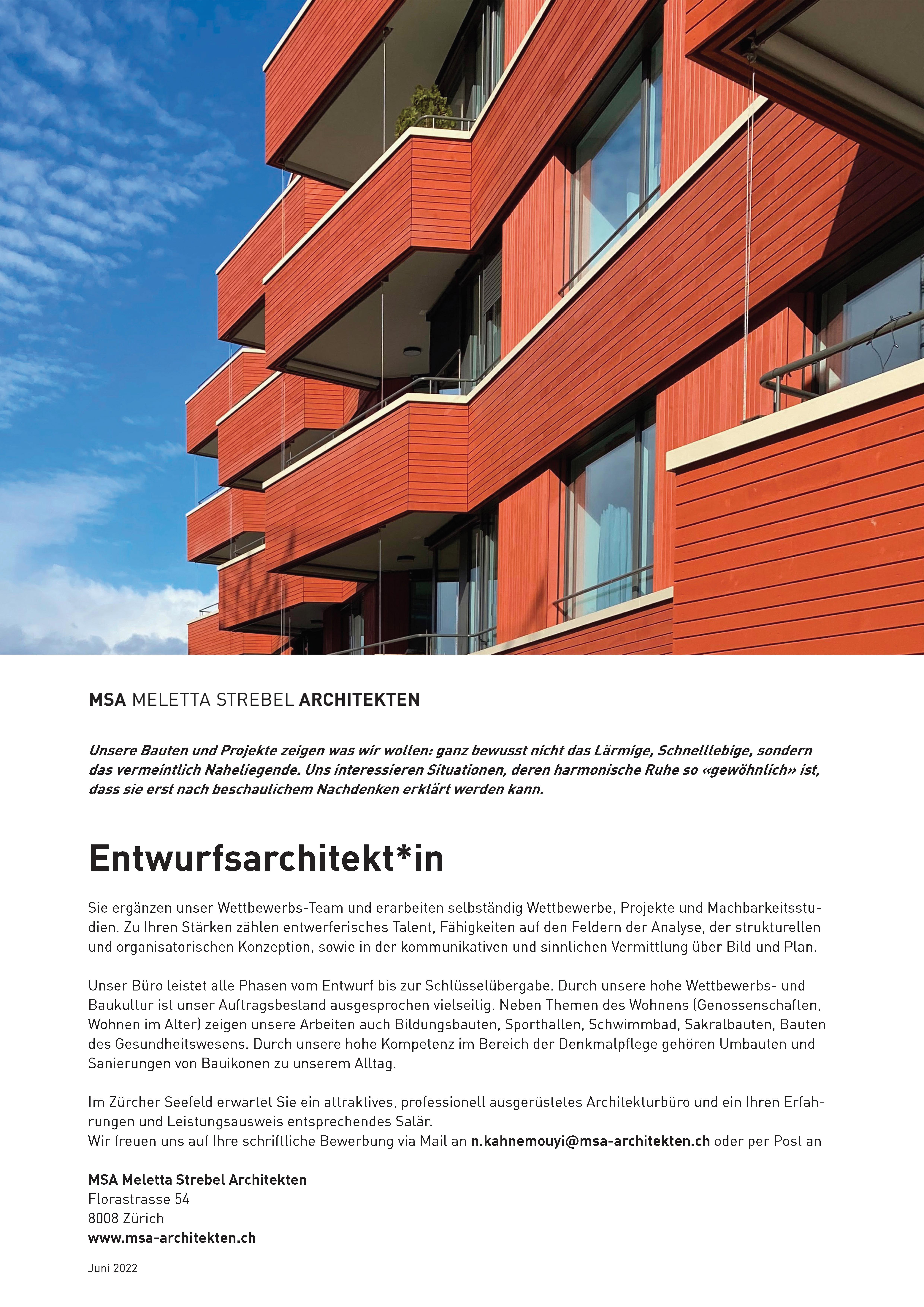Praktium/Job Inserat