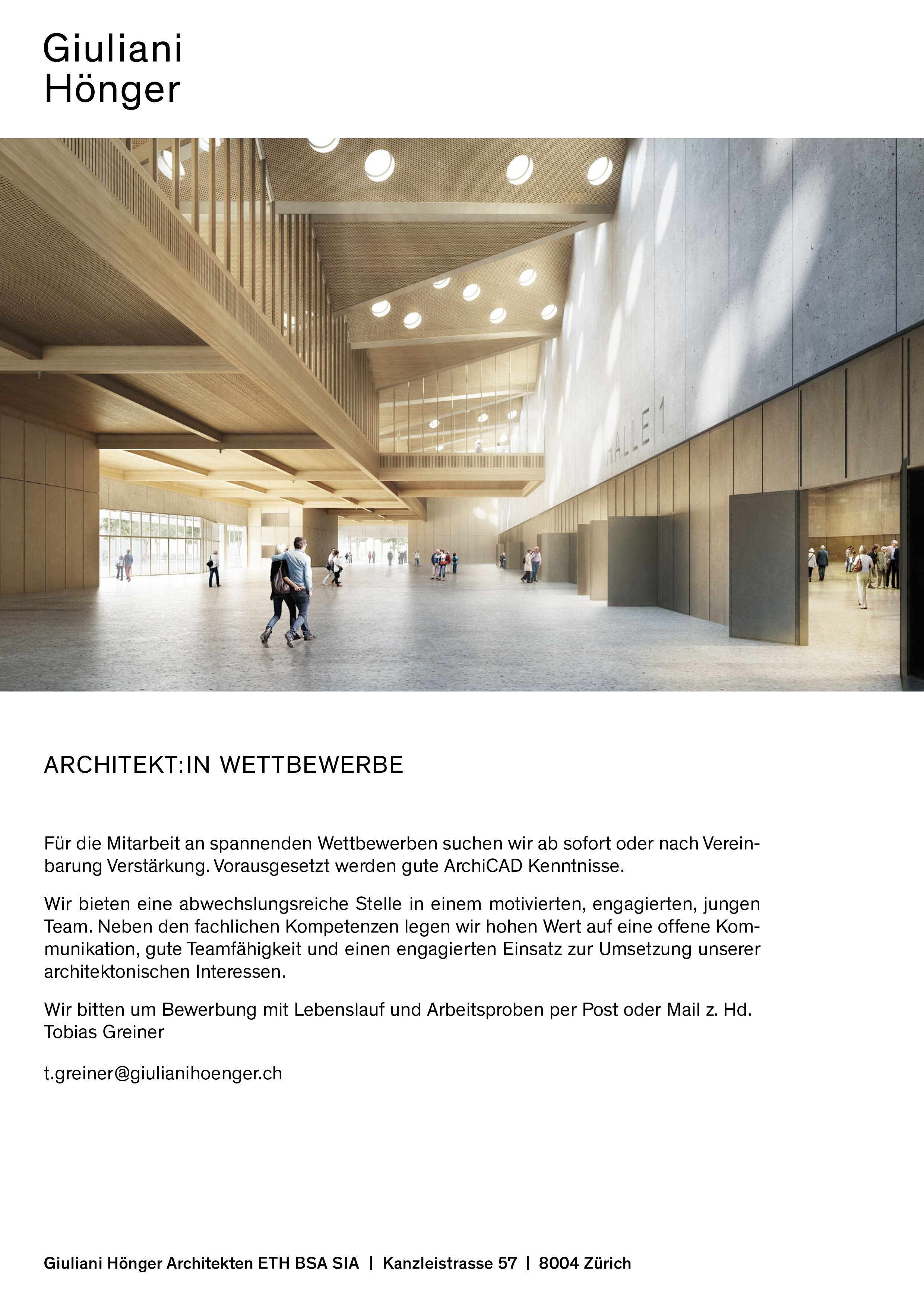 Praktium/Job Inserat