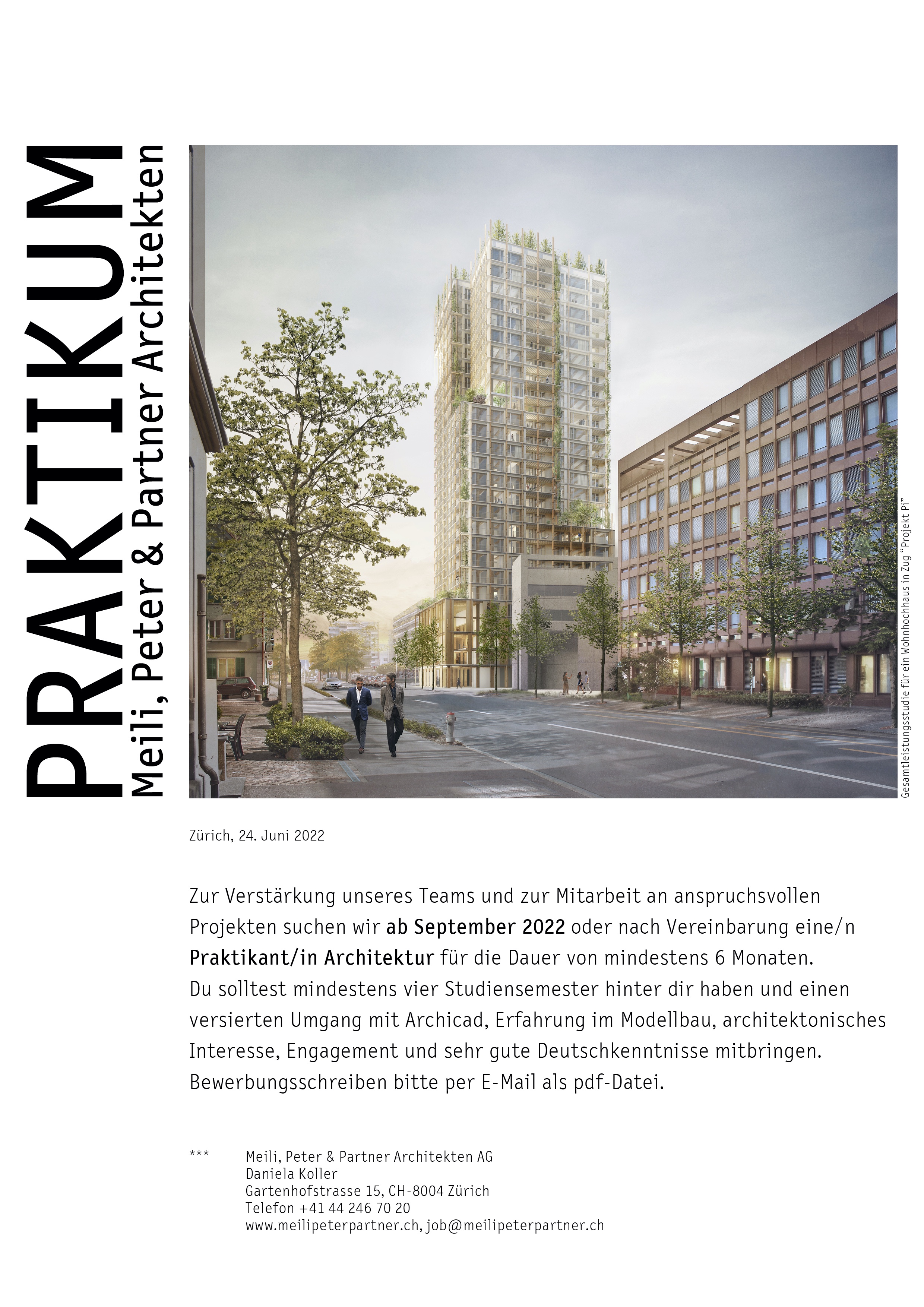 Praktium/Job Inserat