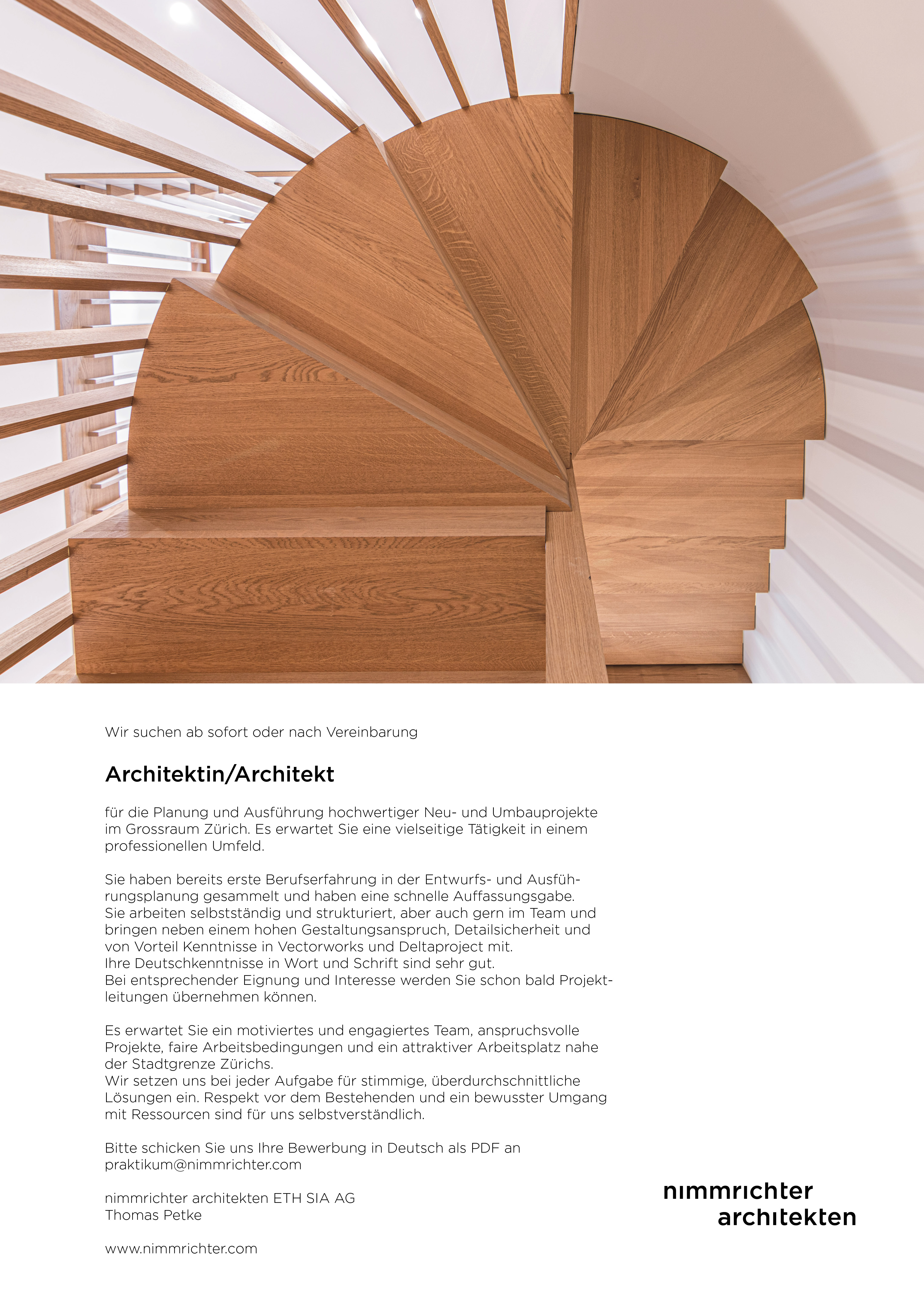 Praktium/Job Inserat