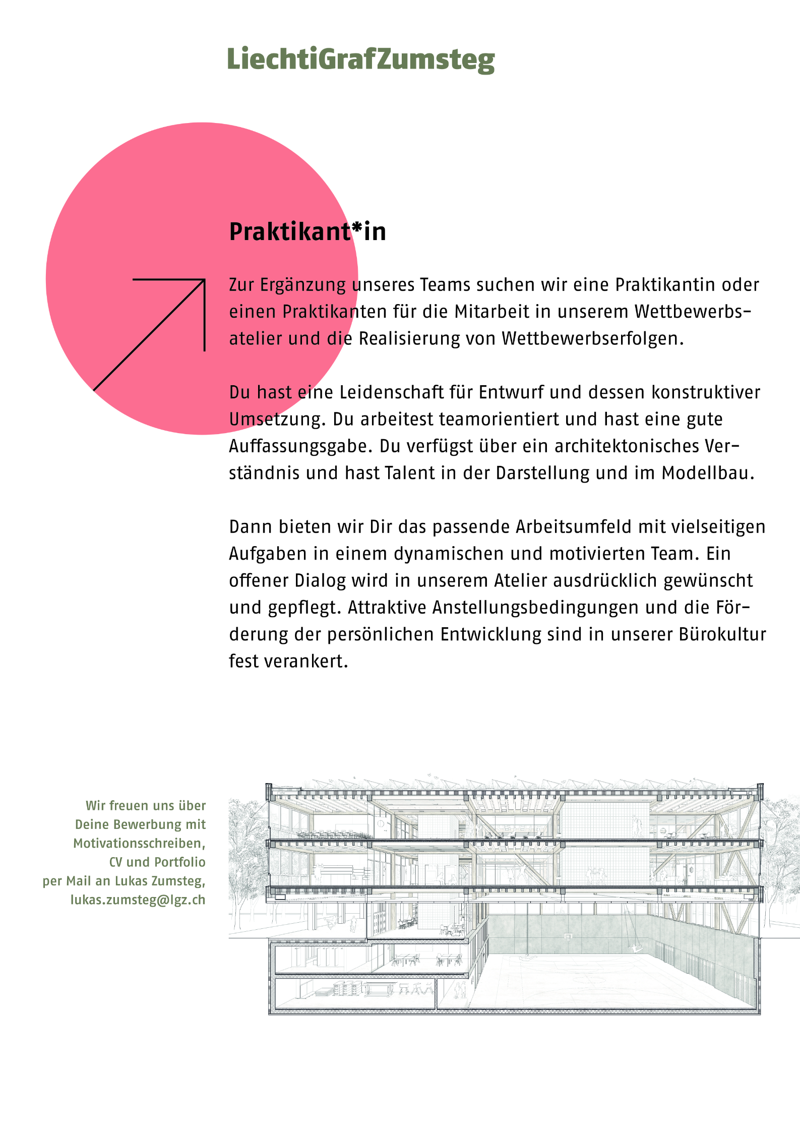 Praktium/Job Inserat