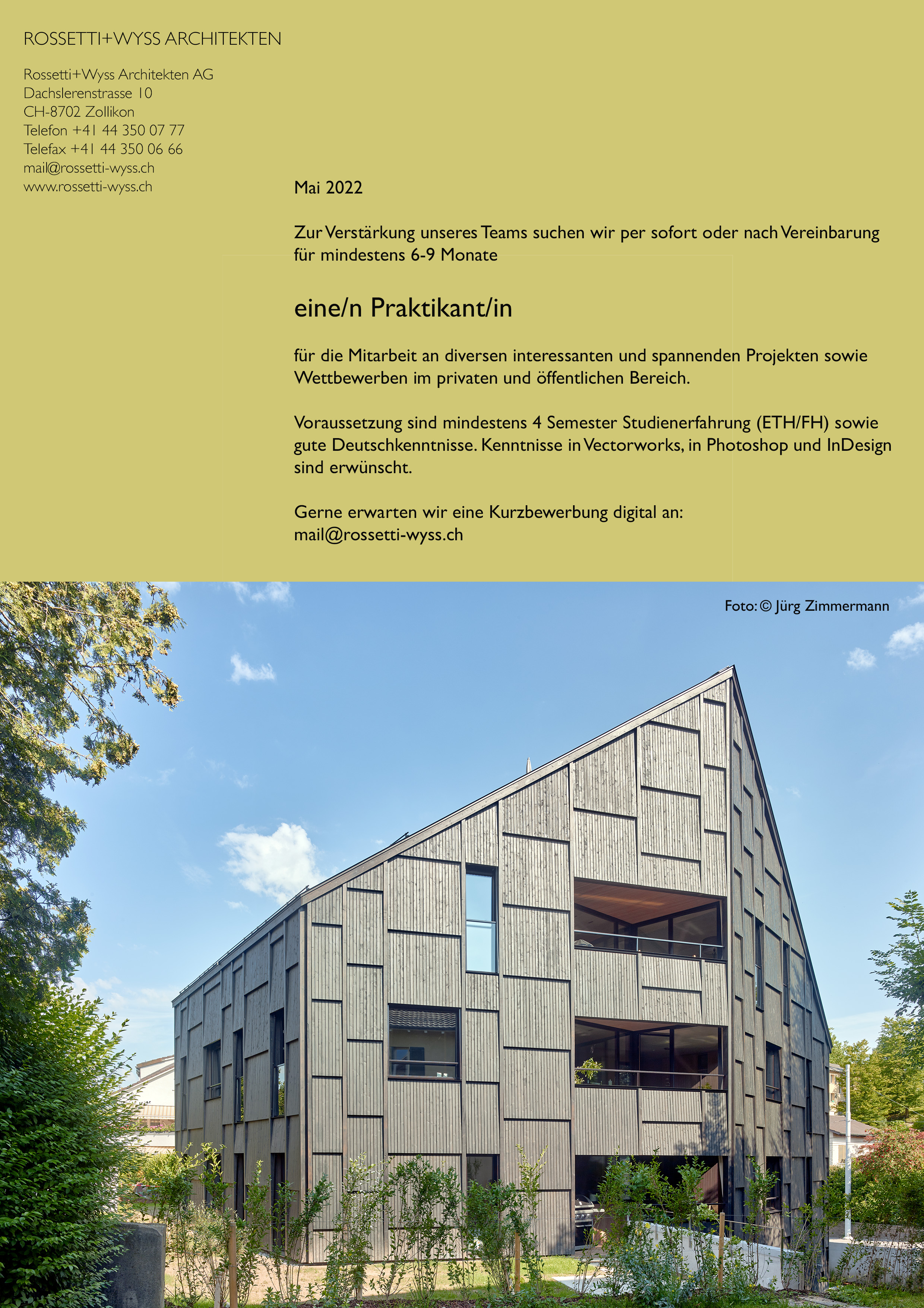 Praktium/Job Inserat