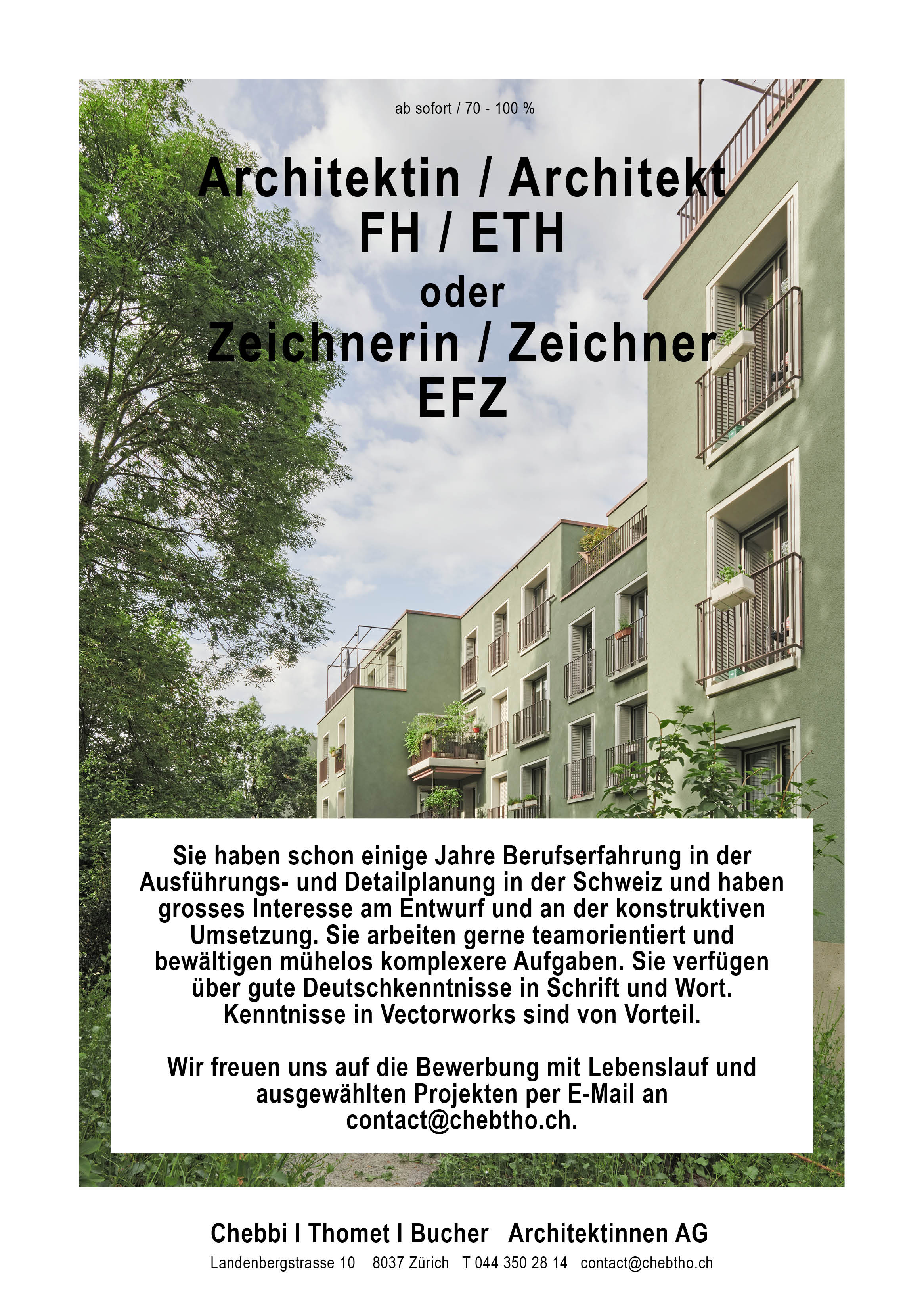 Praktium/Job Inserat