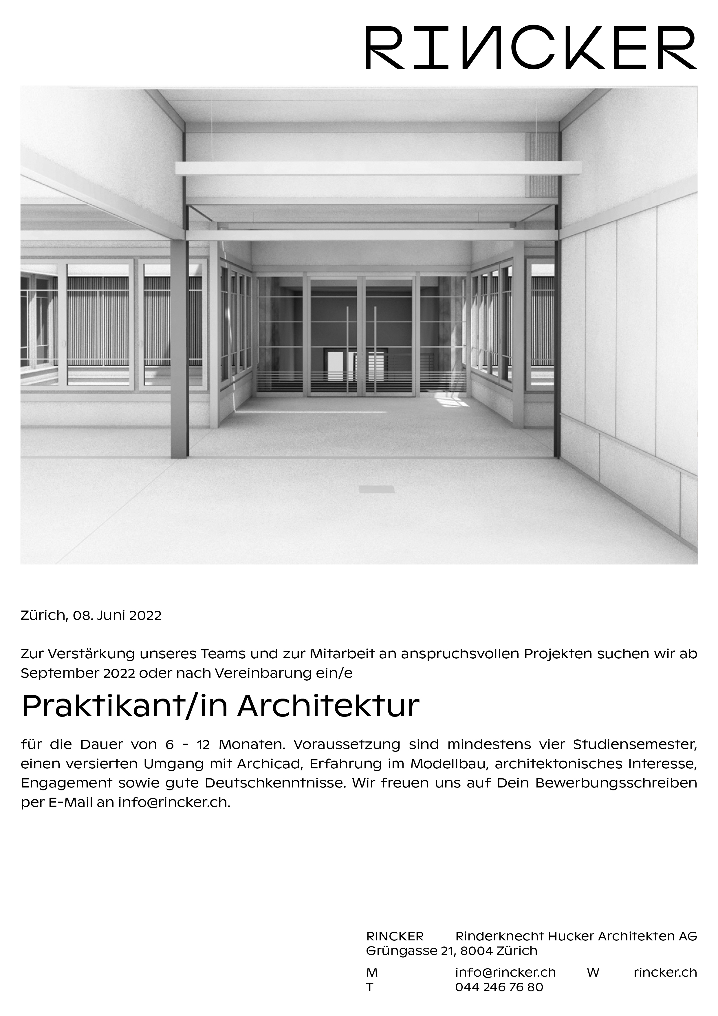 Praktium/Job Inserat