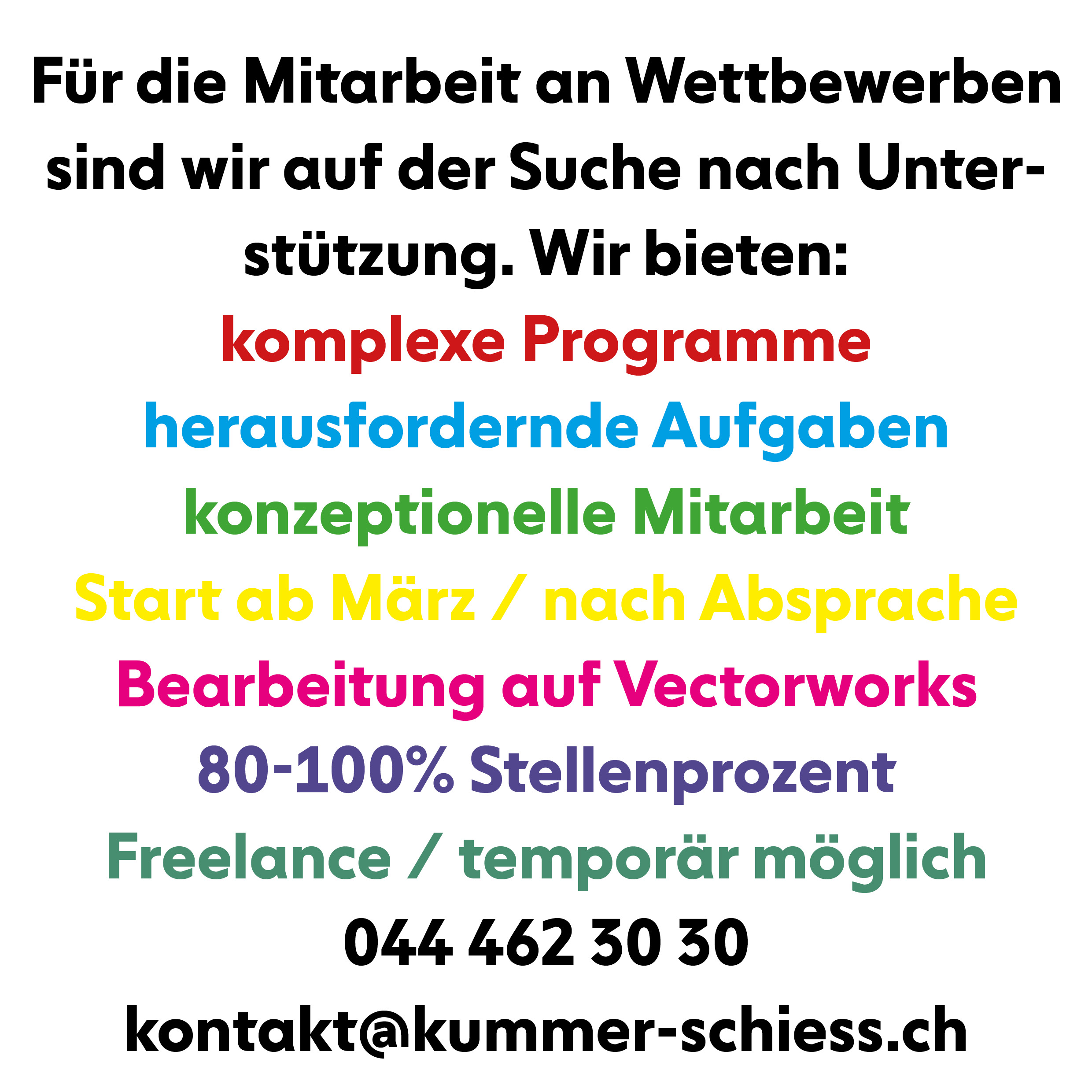 Praktium/Job Inserat