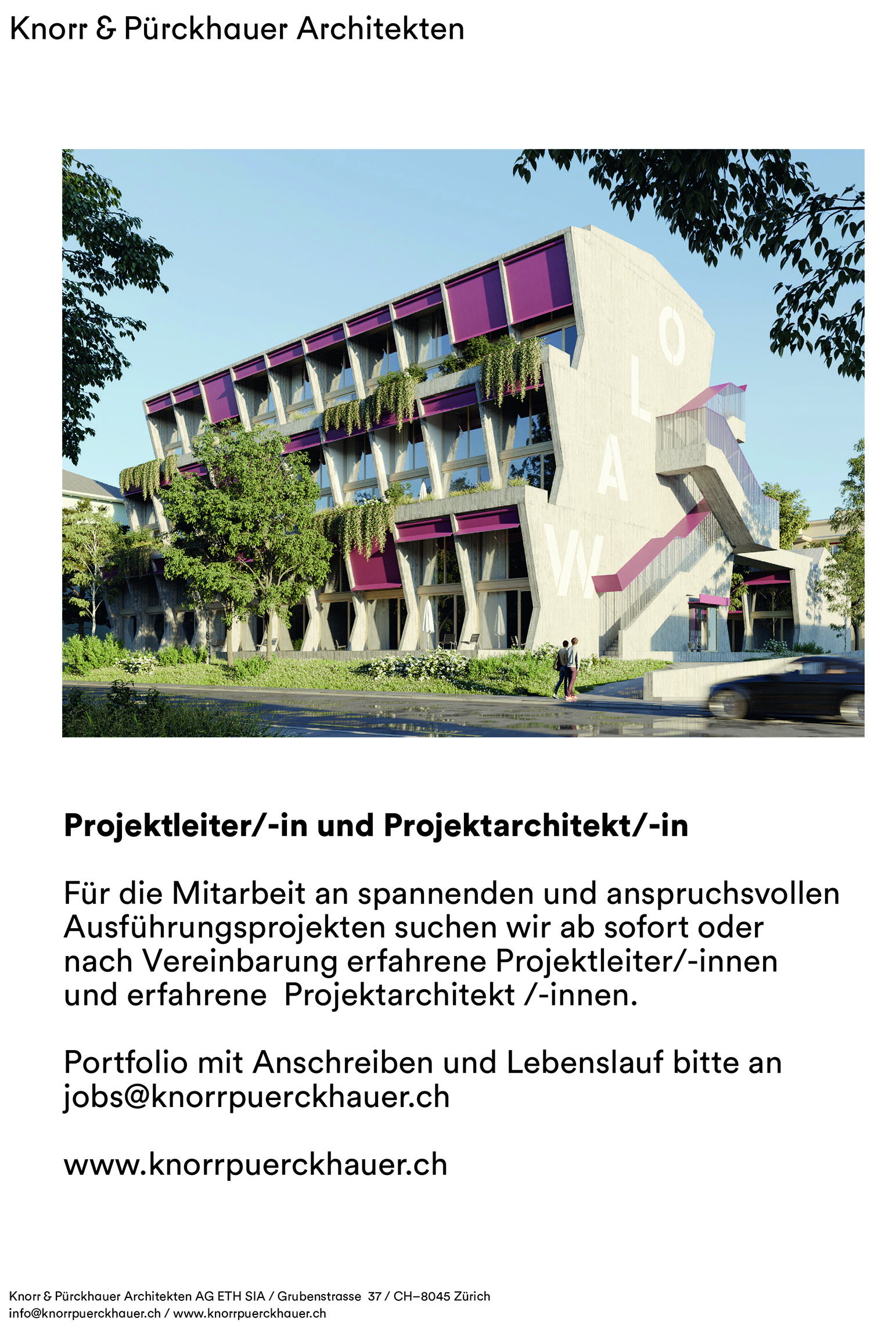 Praktium/Job Inserat