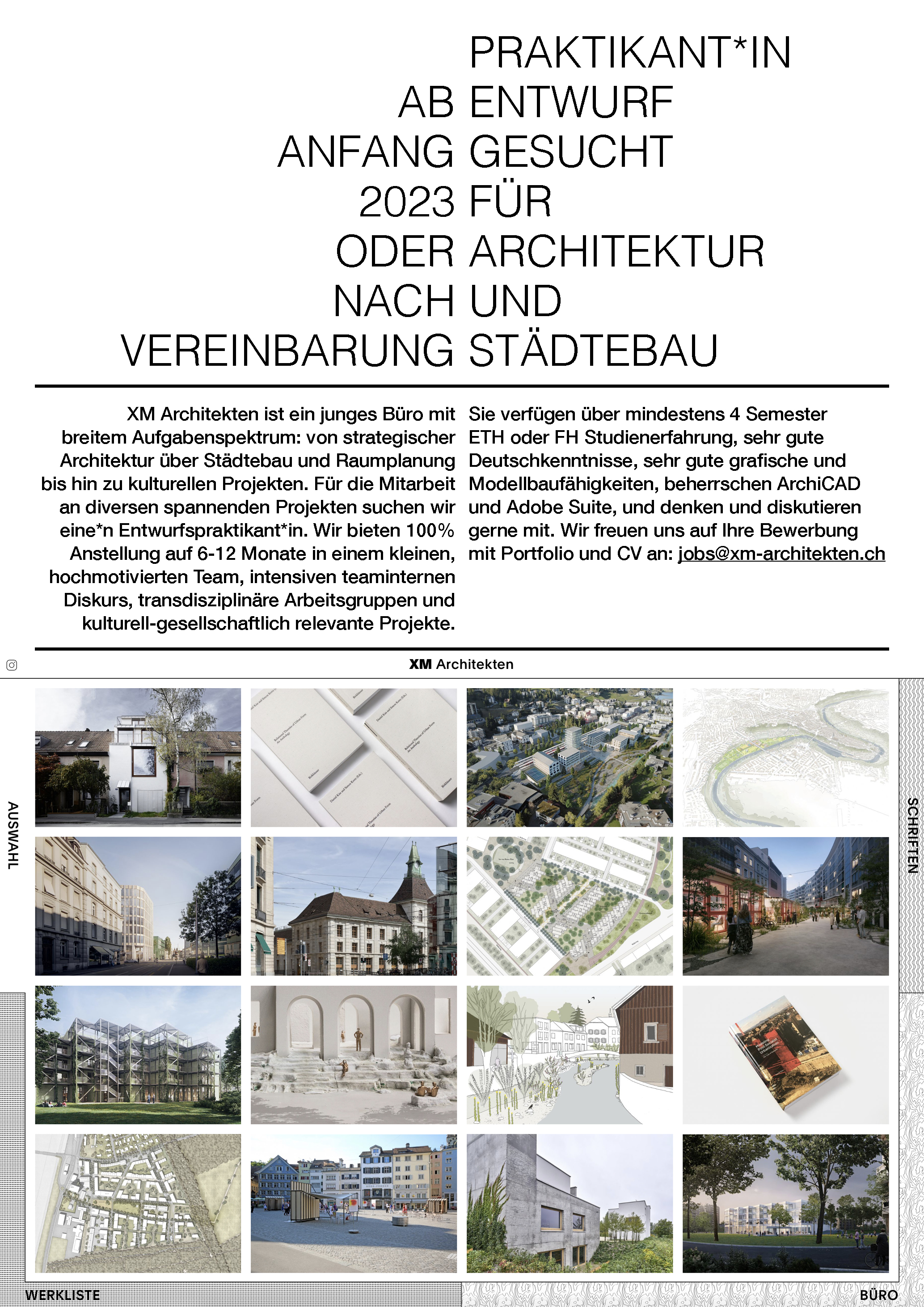 Praktium/Job Inserat