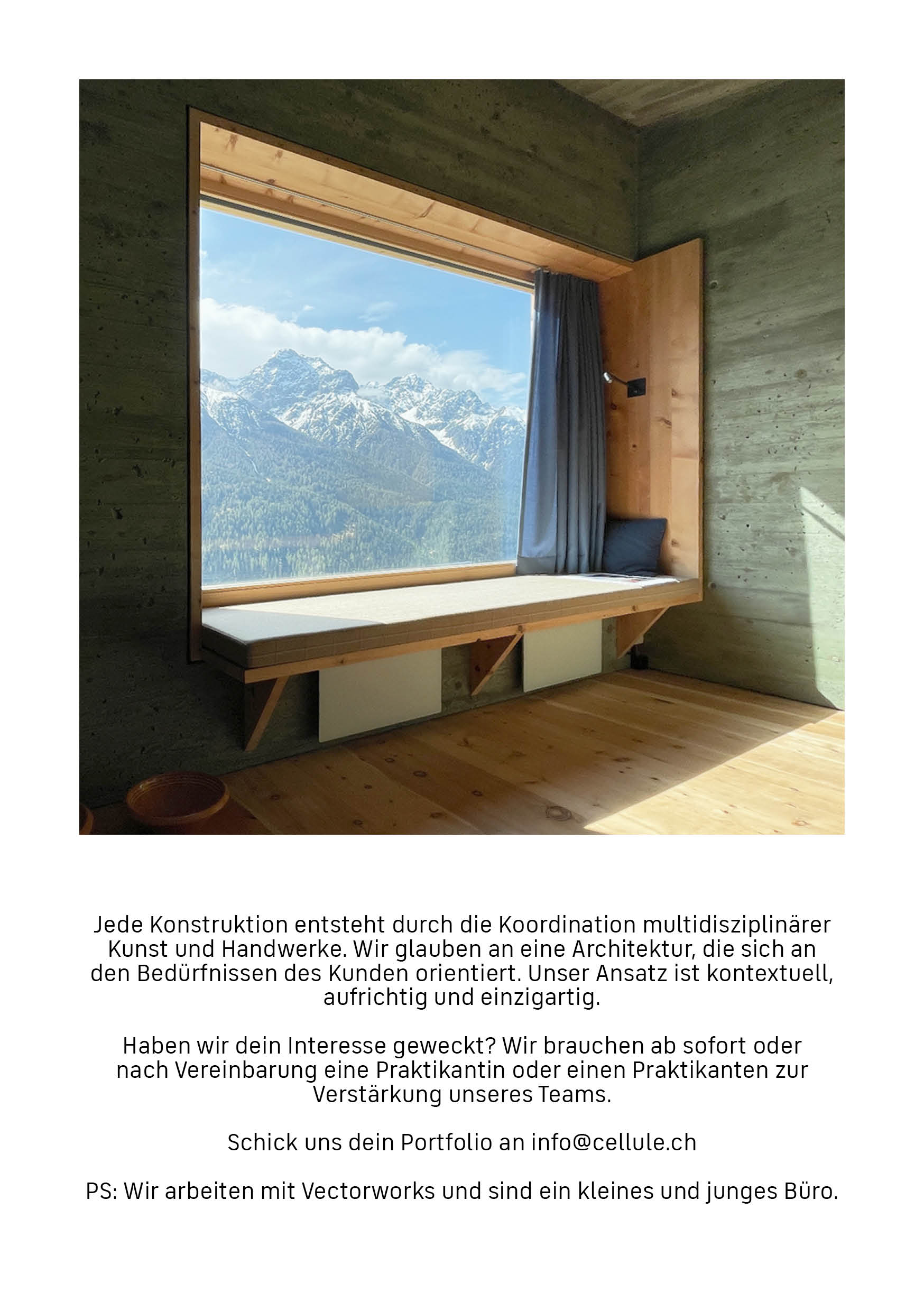 Praktium/Job Inserat
