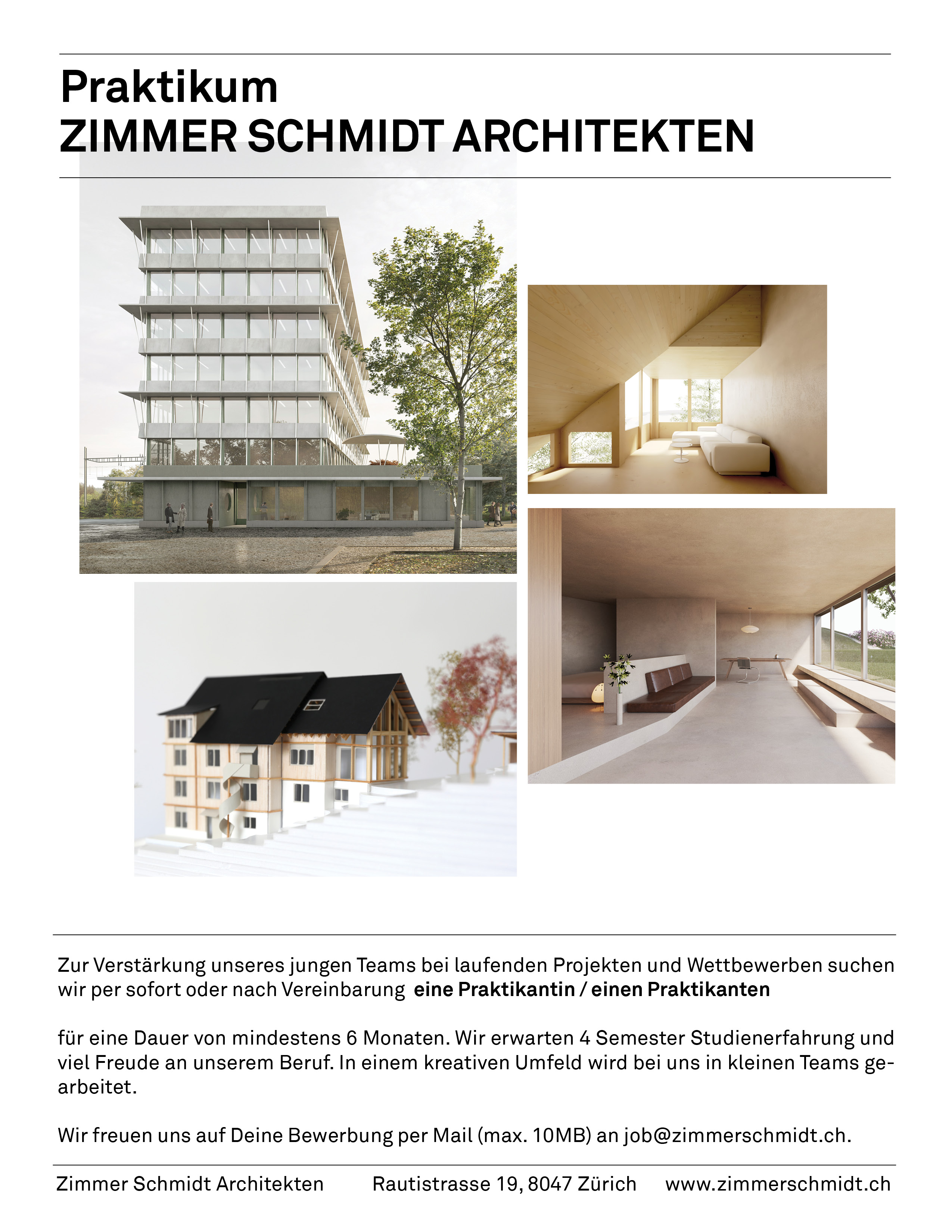 Praktium/Job Inserat