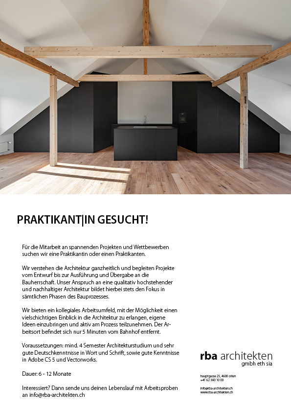 Praktium/Job Inserat