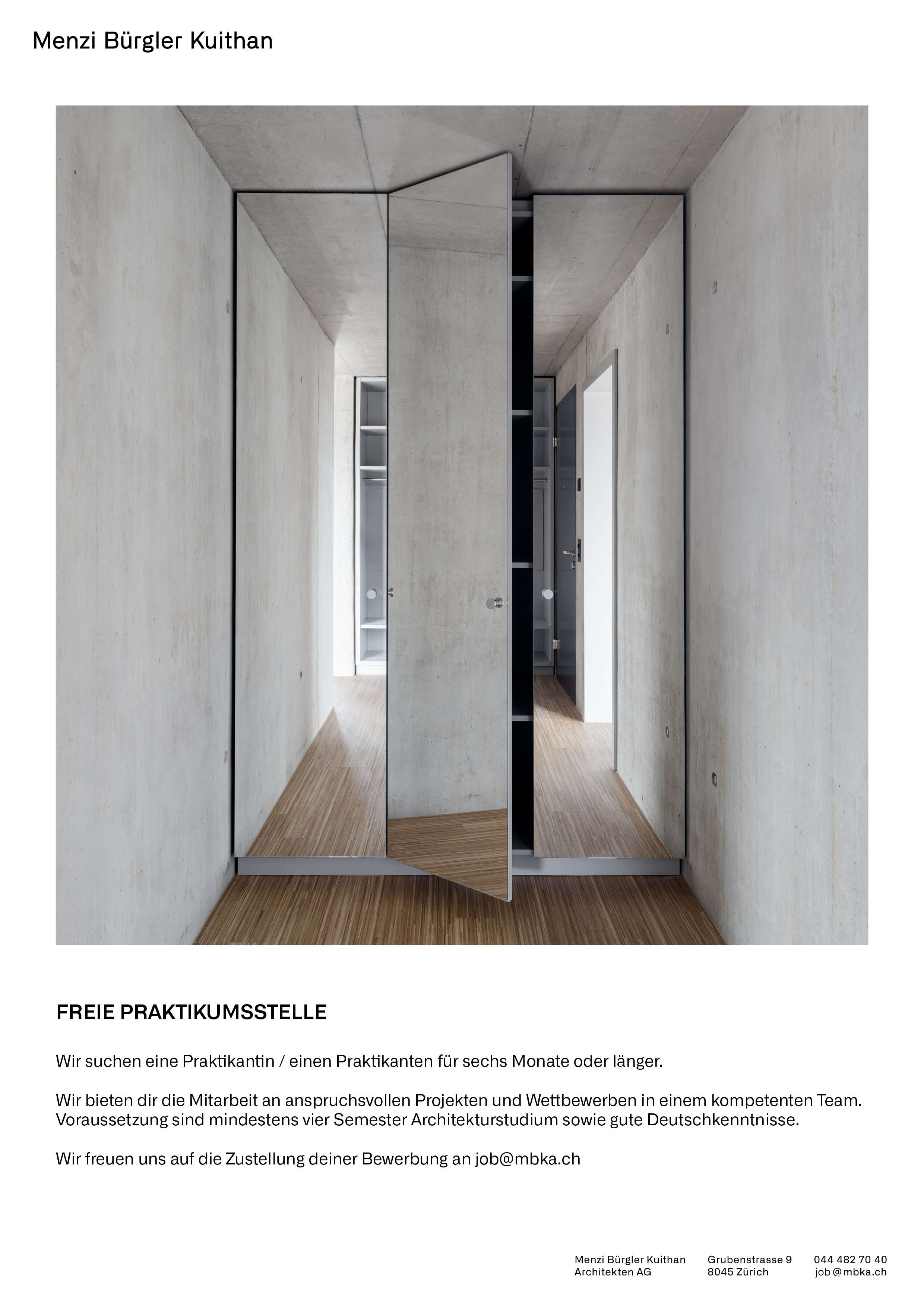 Praktium/Job Inserat
