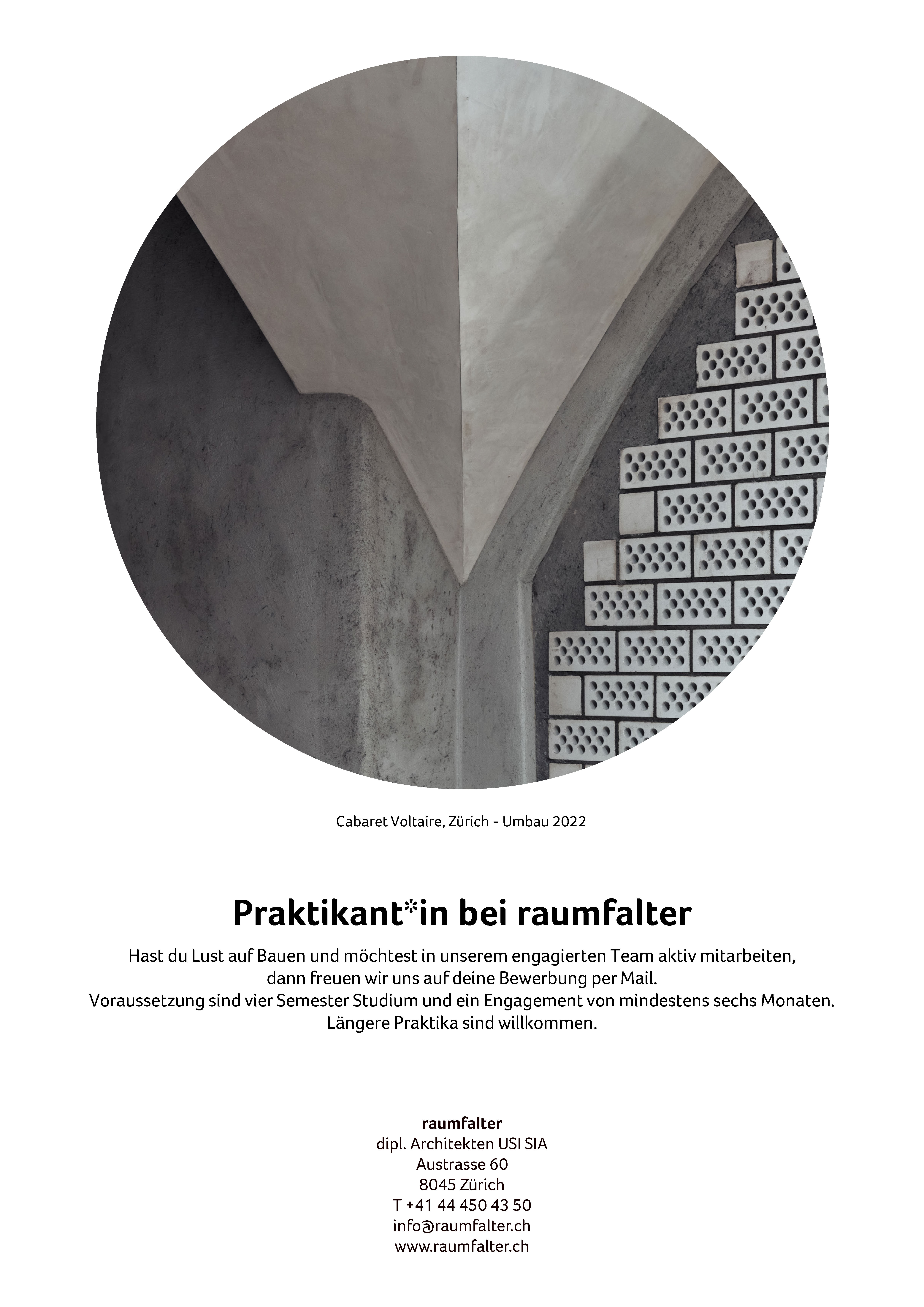 Praktium/Job Inserat